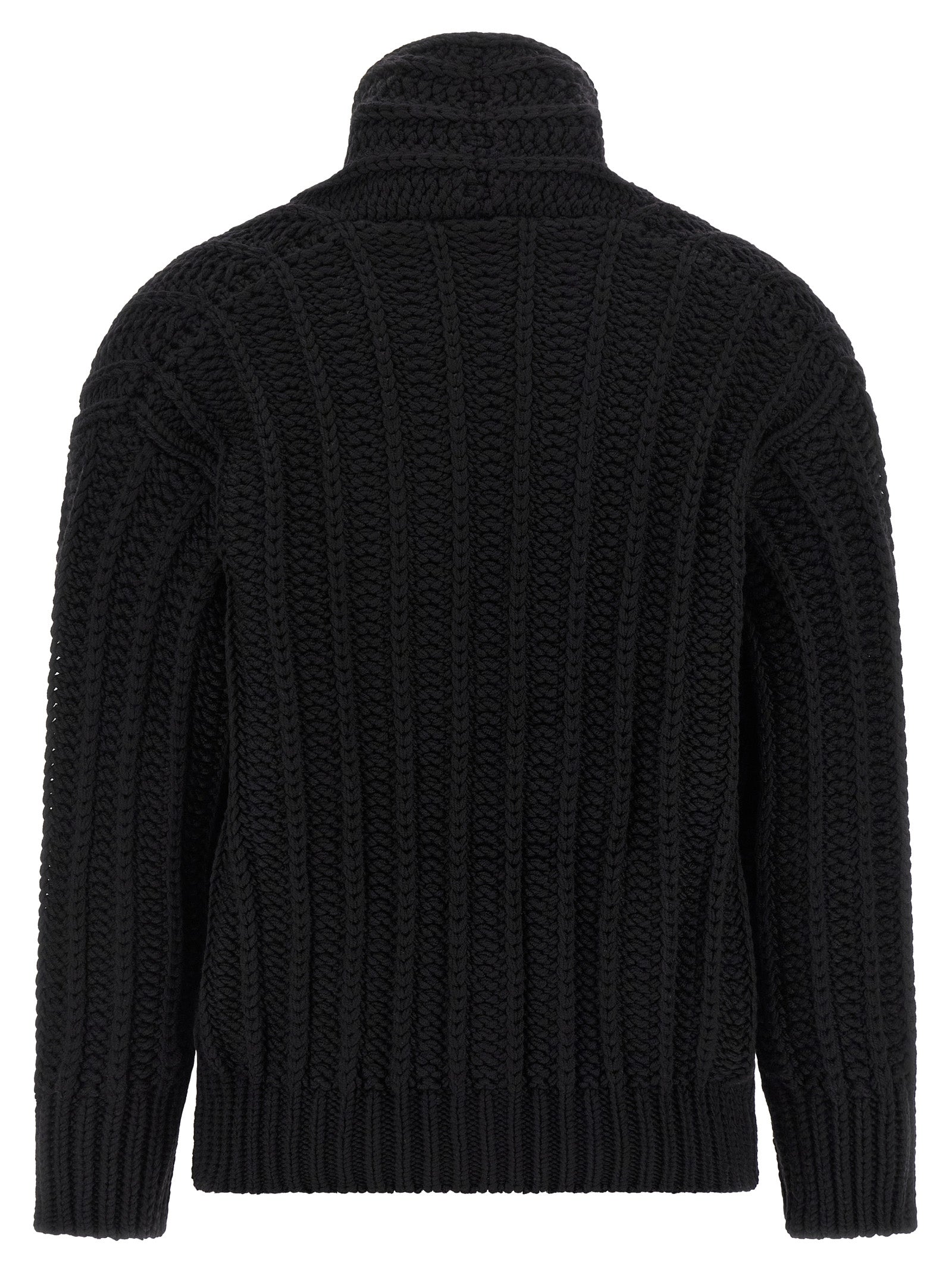Dolce & Gabbana Black Virgin Wool Women's Cardigan