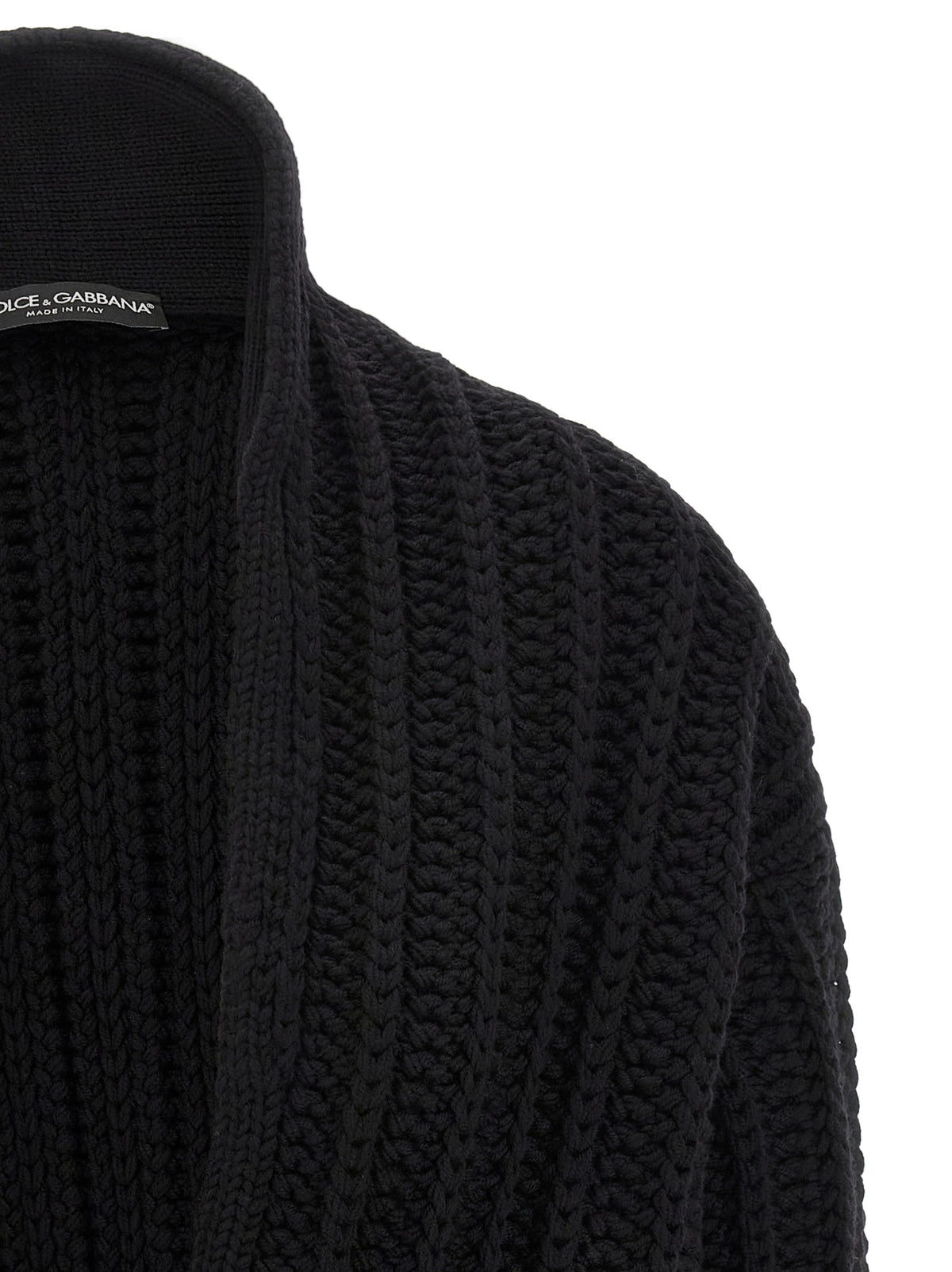 Dolce & Gabbana Black Virgin Wool Women's Cardigan