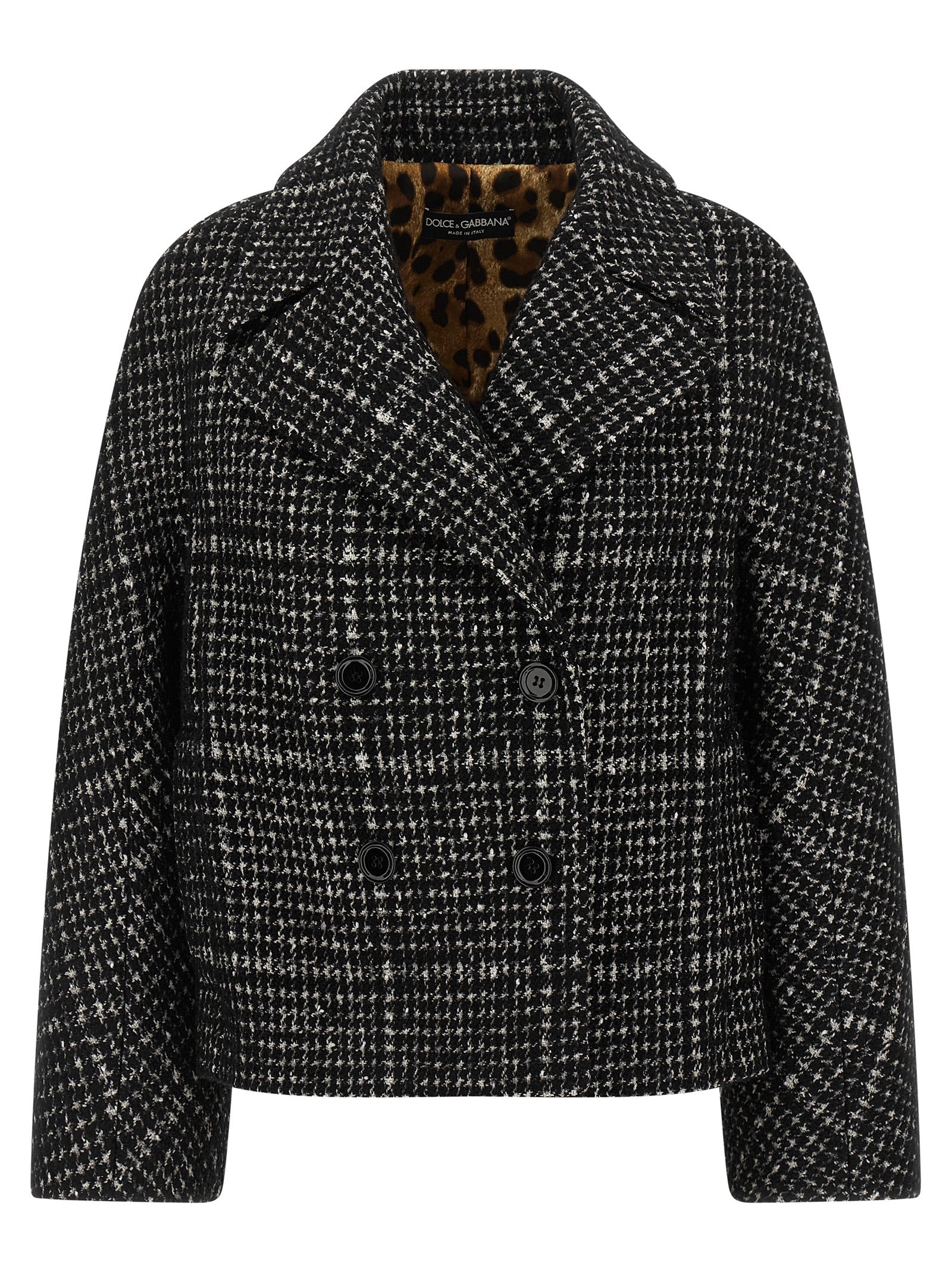Dolce & Gabbana Bicolor Cotton Women's Coat
