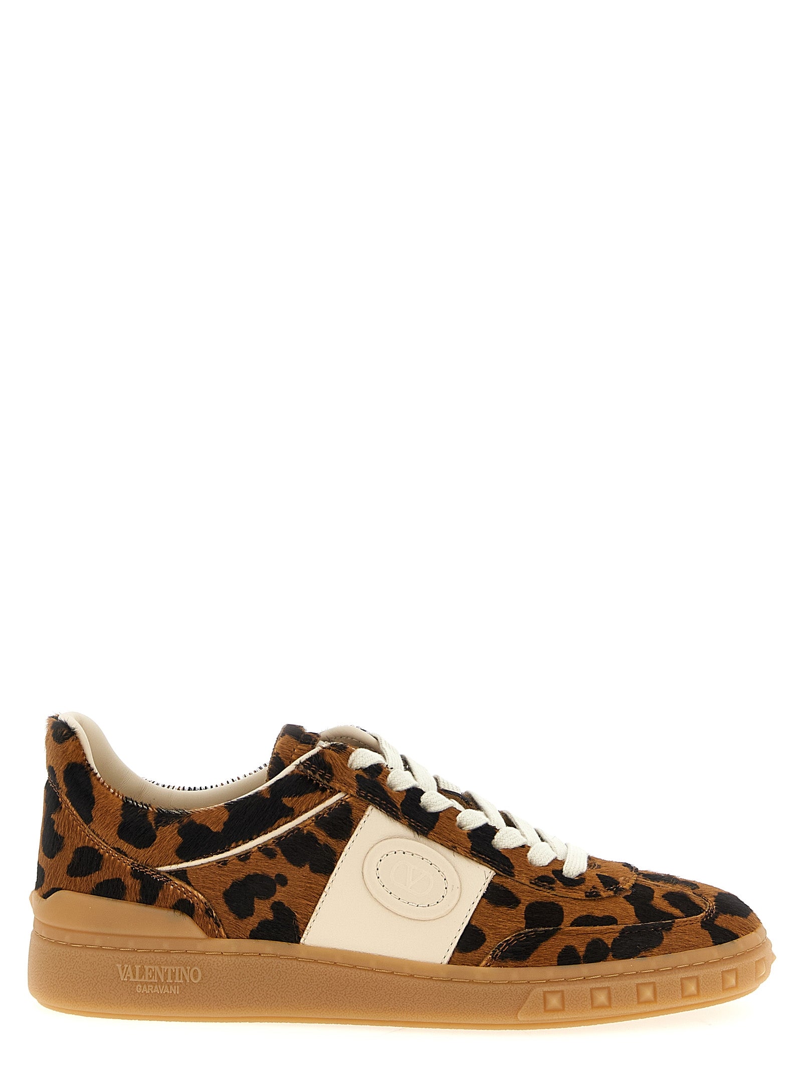 Valentino Garavani Brown Calfskin Low Top Women's Sneakers