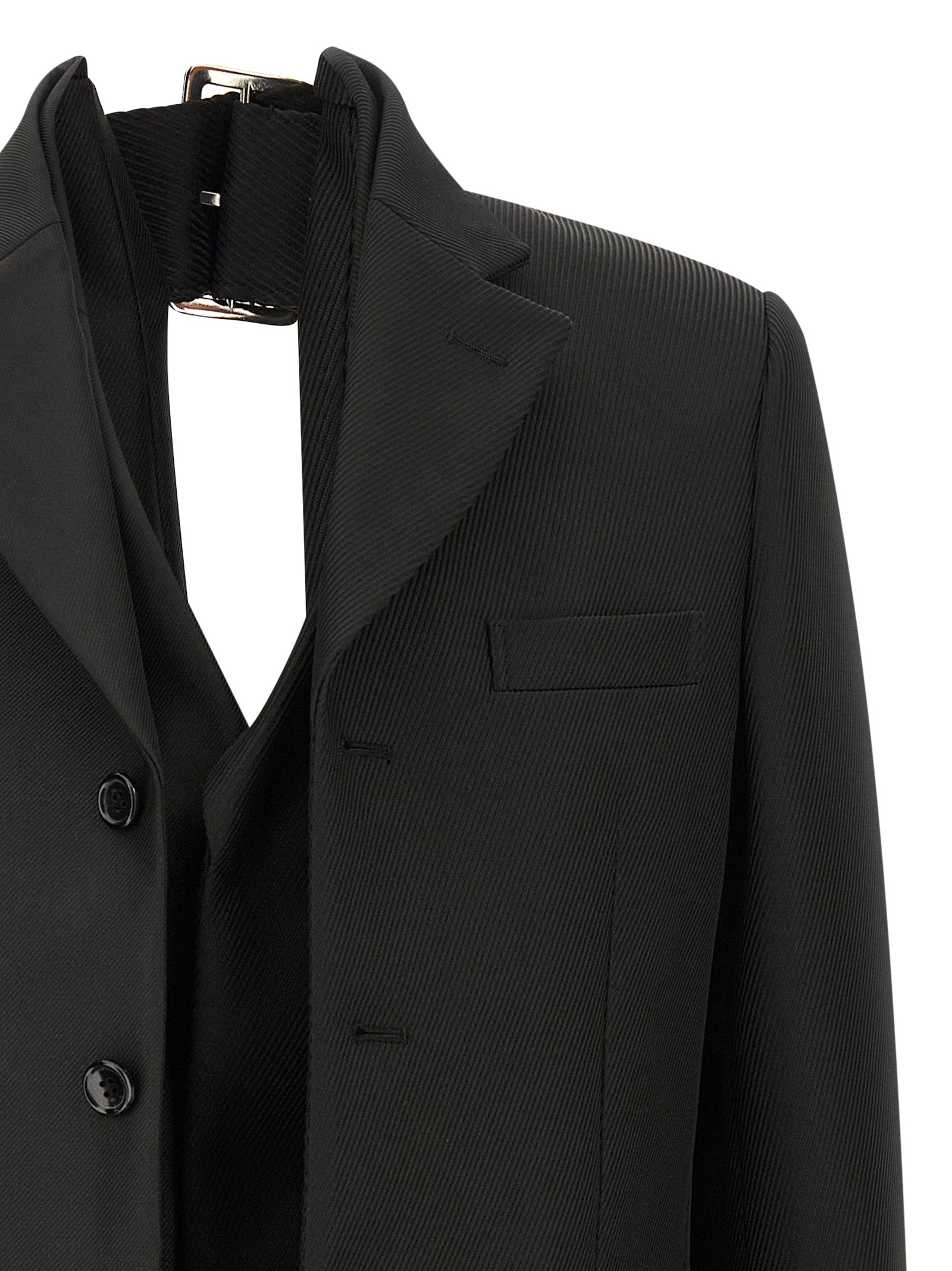 Comme Des Garçons Black Polyester Women's Blazer