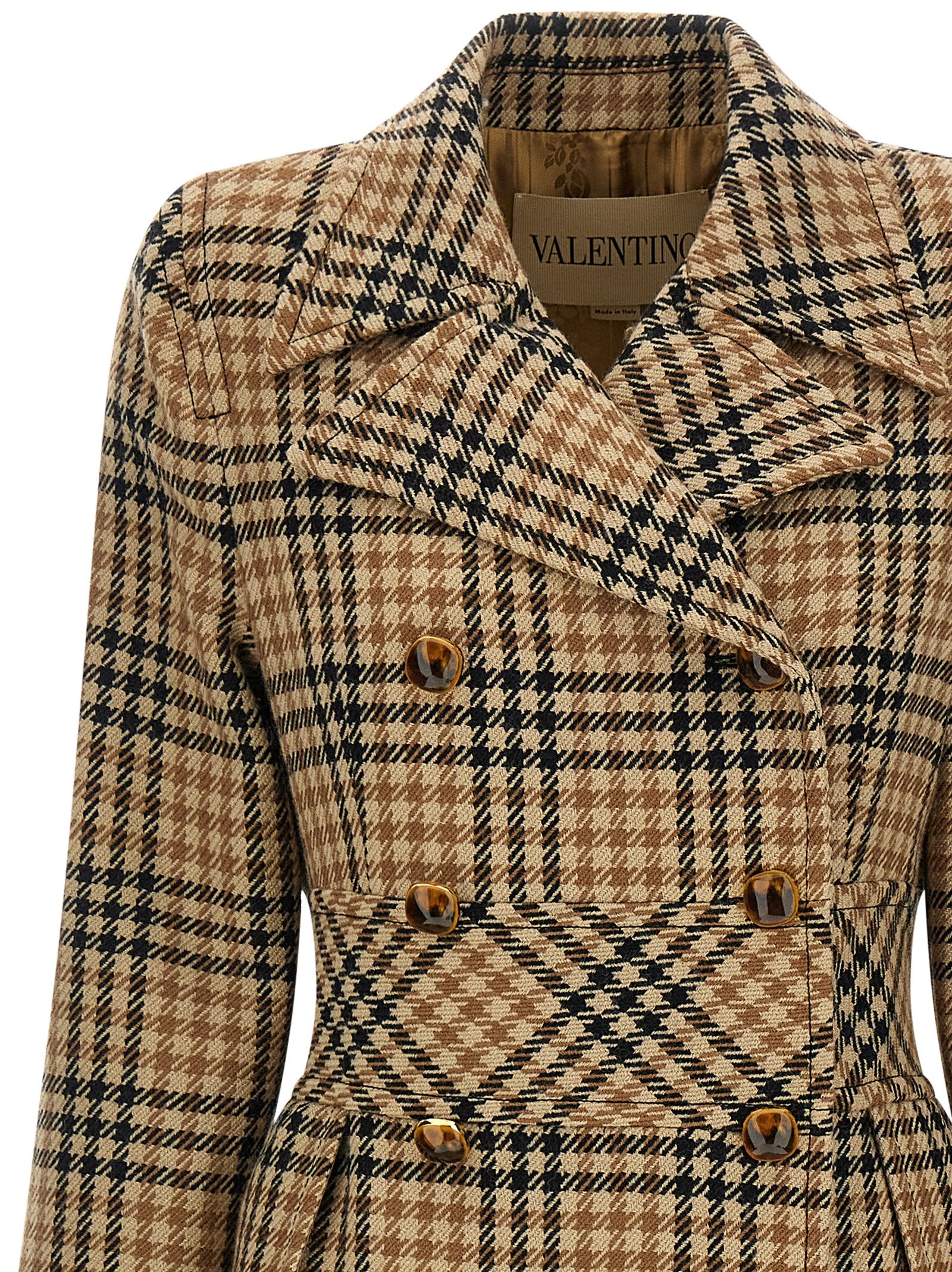 Valentino Garavani Brown Virgin Wool Women's Coat