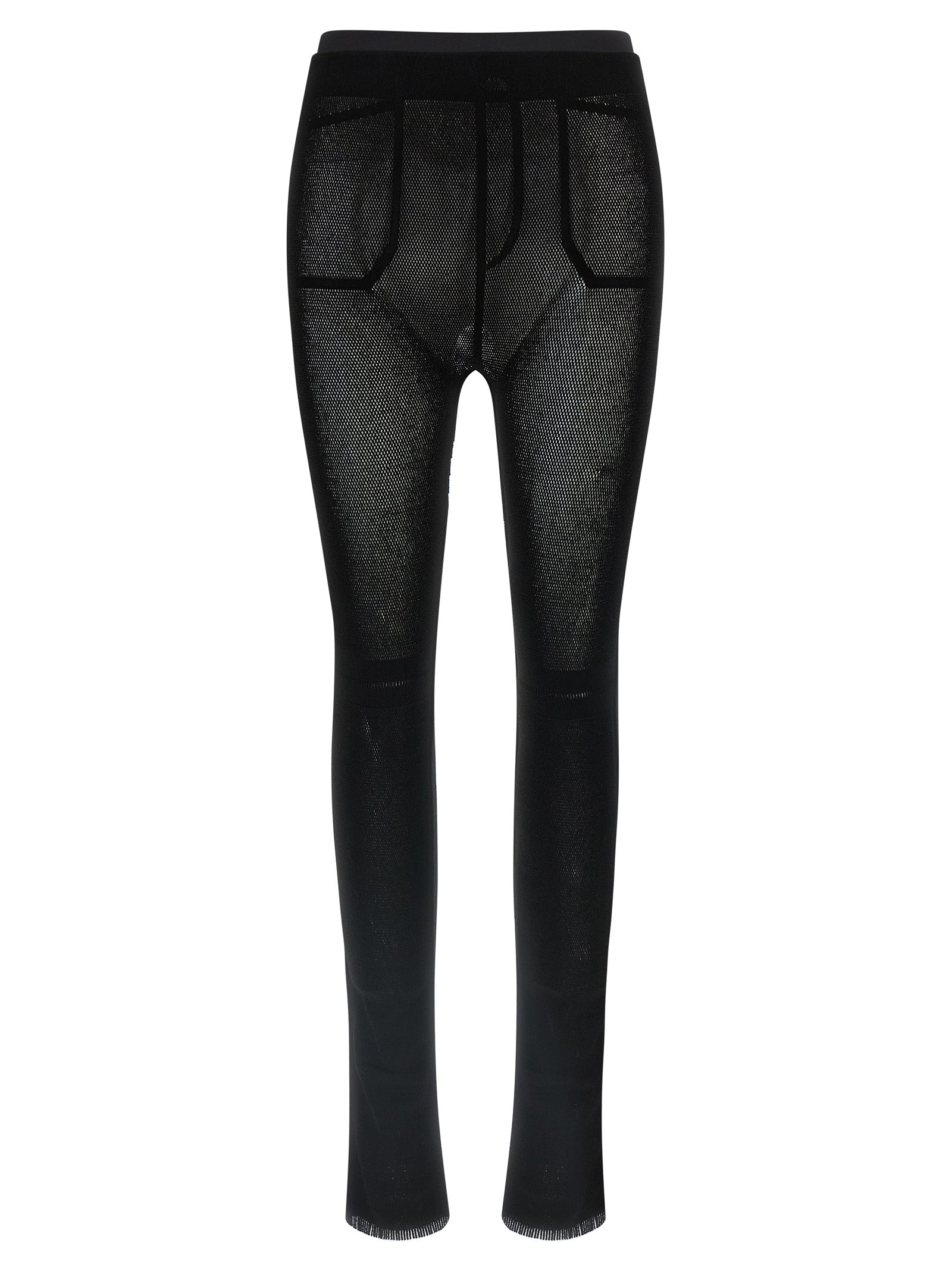 Issey Miyake Black Nylon Women's Leggings