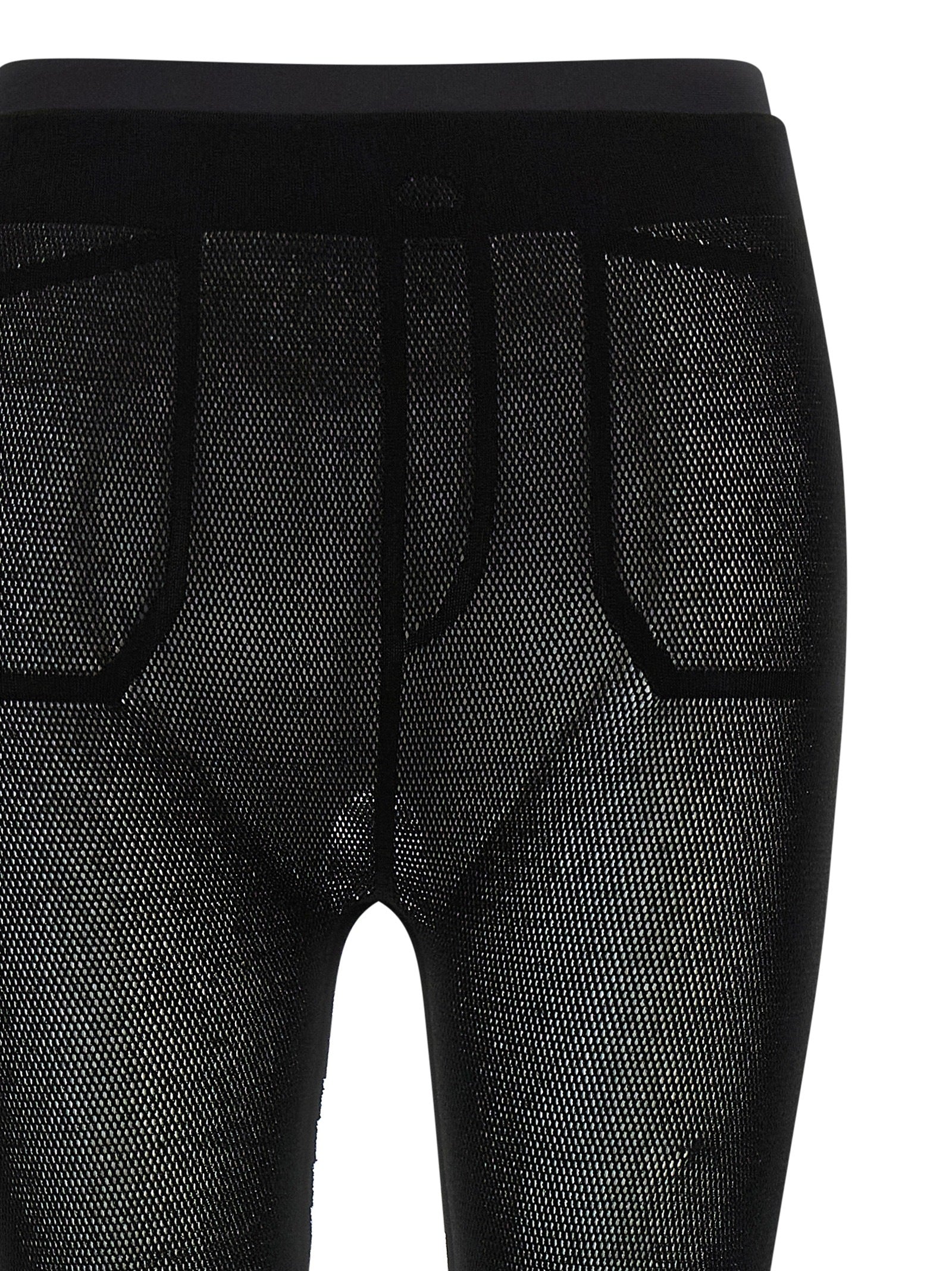 Issey Miyake Black Nylon Women's Leggings