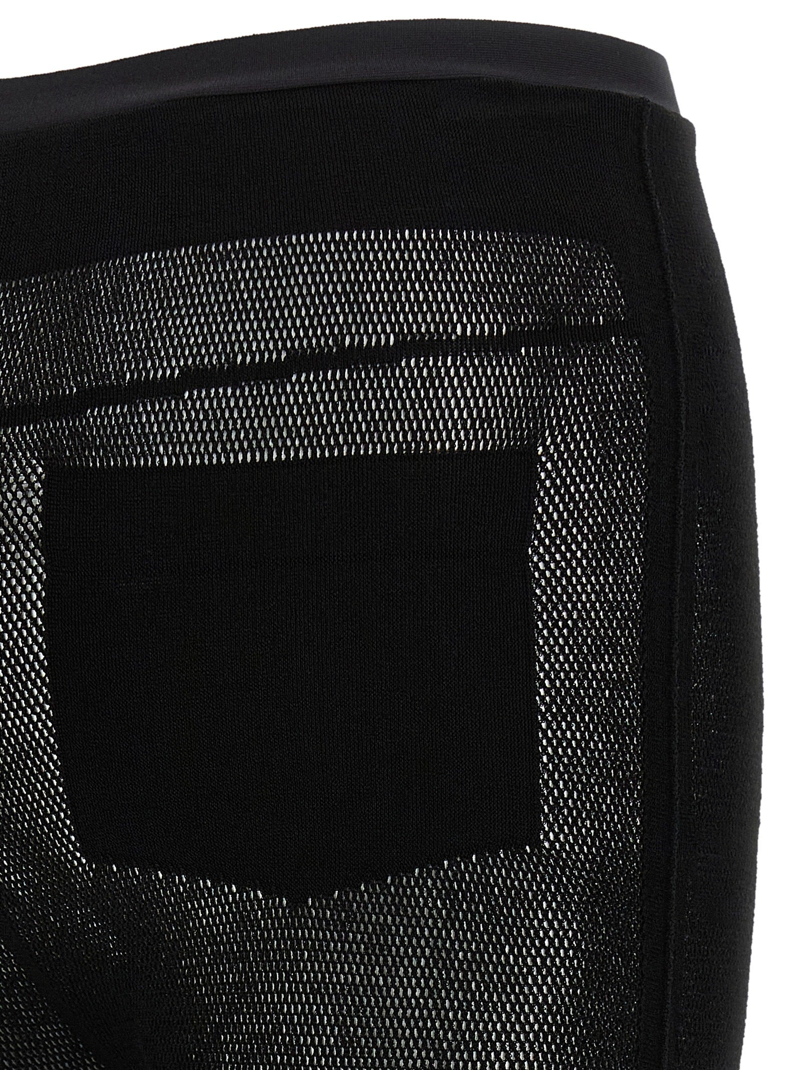 Issey Miyake Black Nylon Women's Leggings