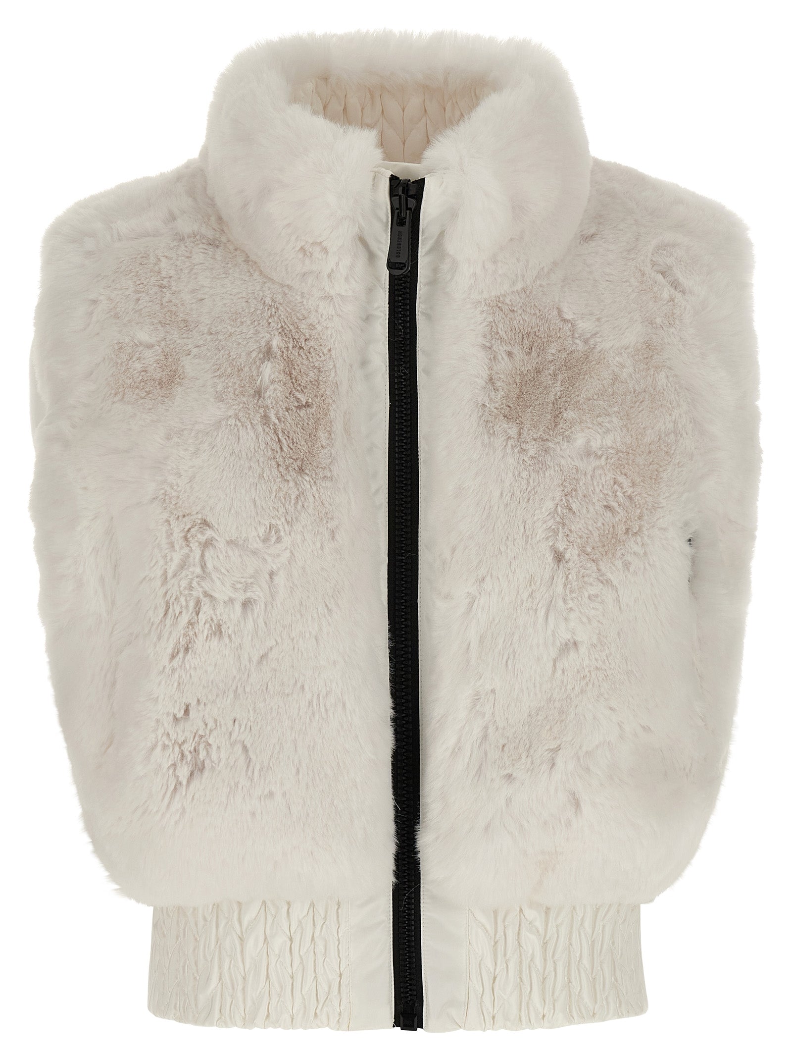GOLDBERGH White Polyester Sleeveless Women's Jacket