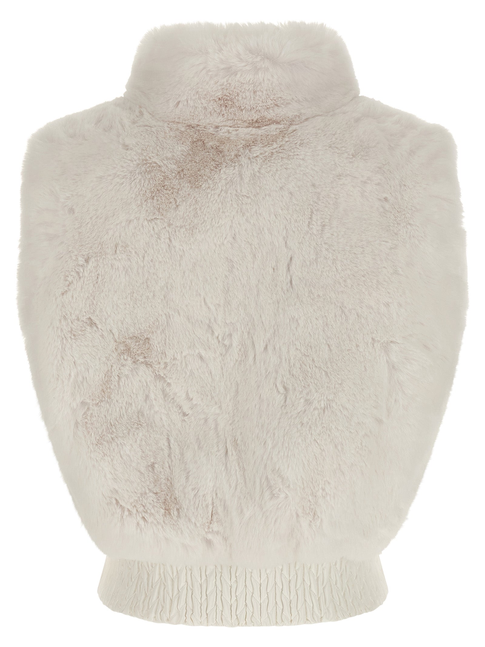 GOLDBERGH White Polyester Sleeveless Women's Jacket