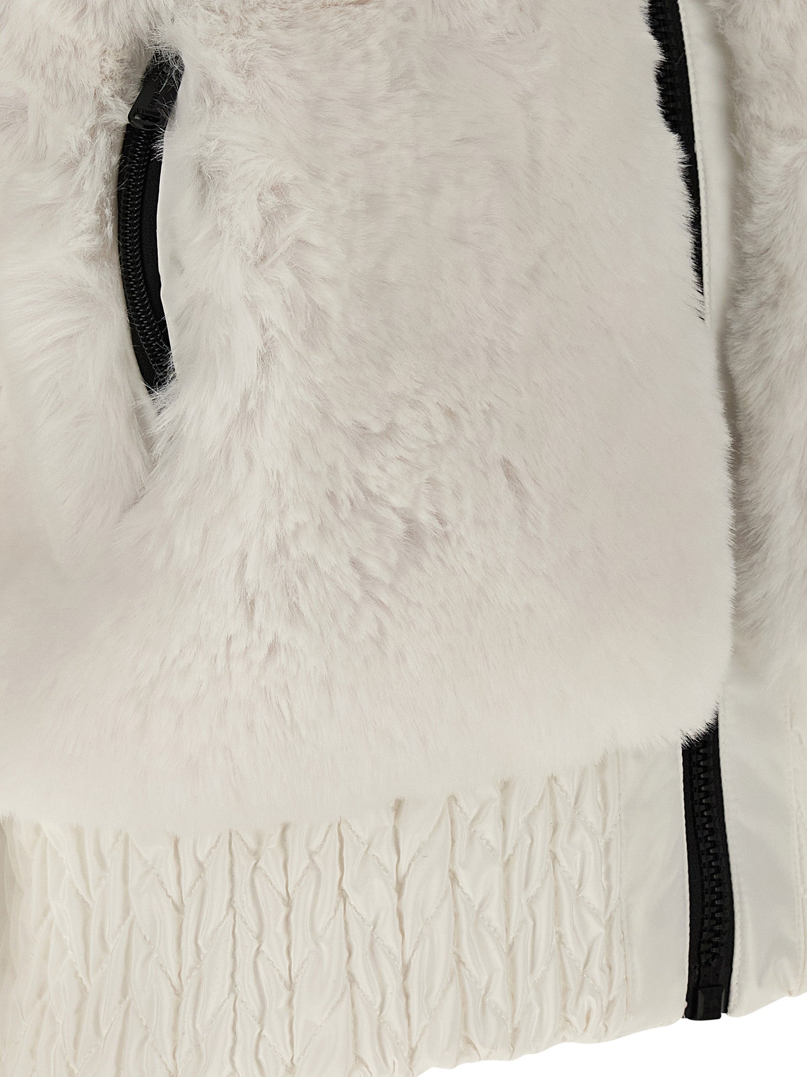 GOLDBERGH White Polyester Sleeveless Women's Jacket