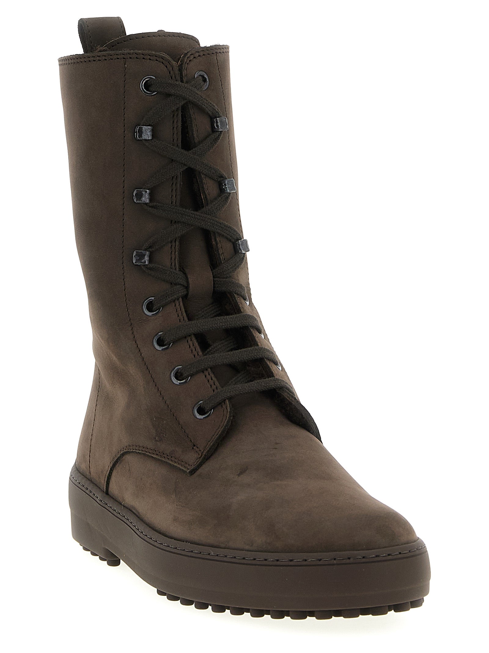 Tod's Brown Calfskin Ankle Women's Boots
