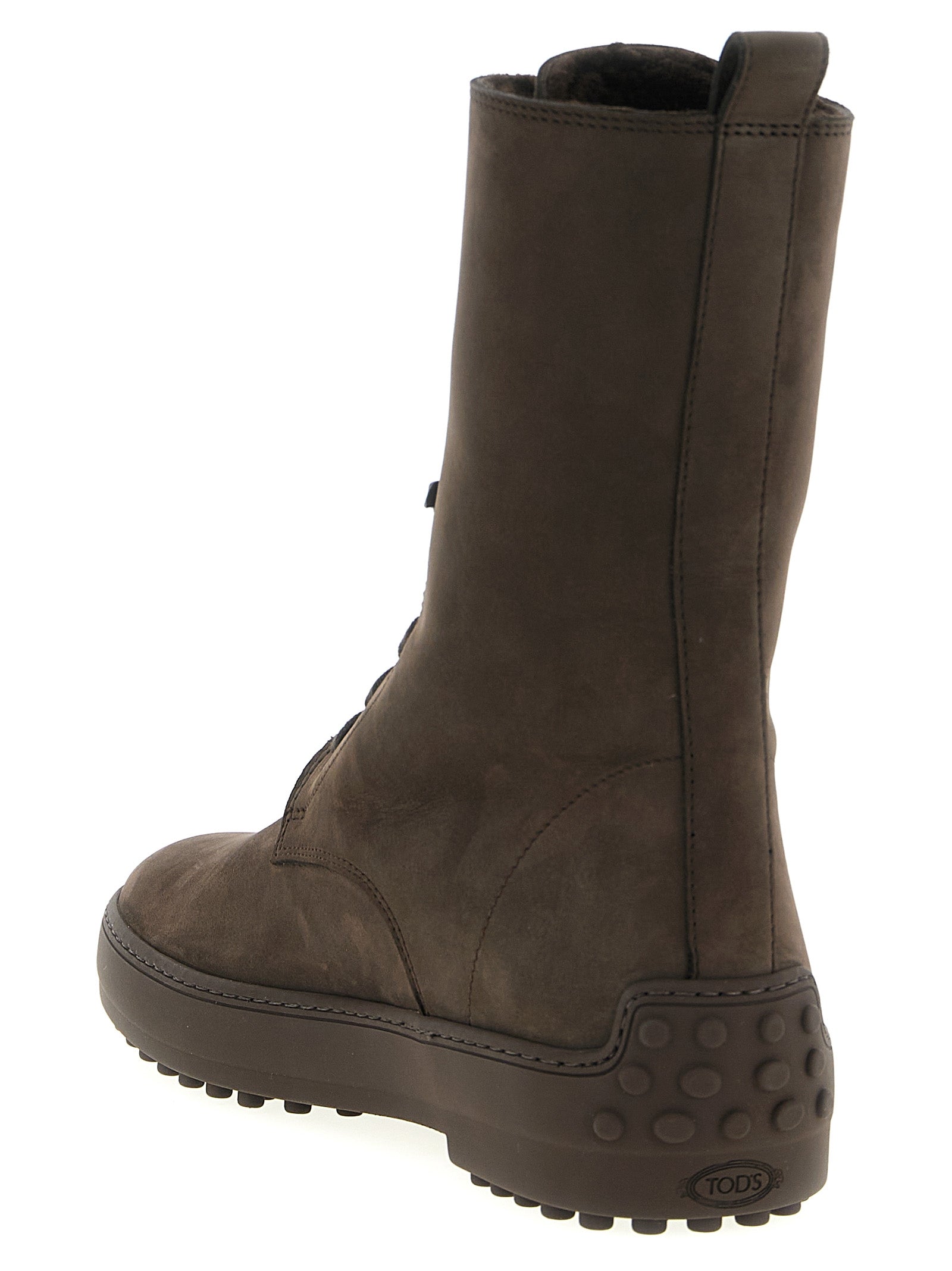 Tod's Brown Calfskin Ankle Women's Boots