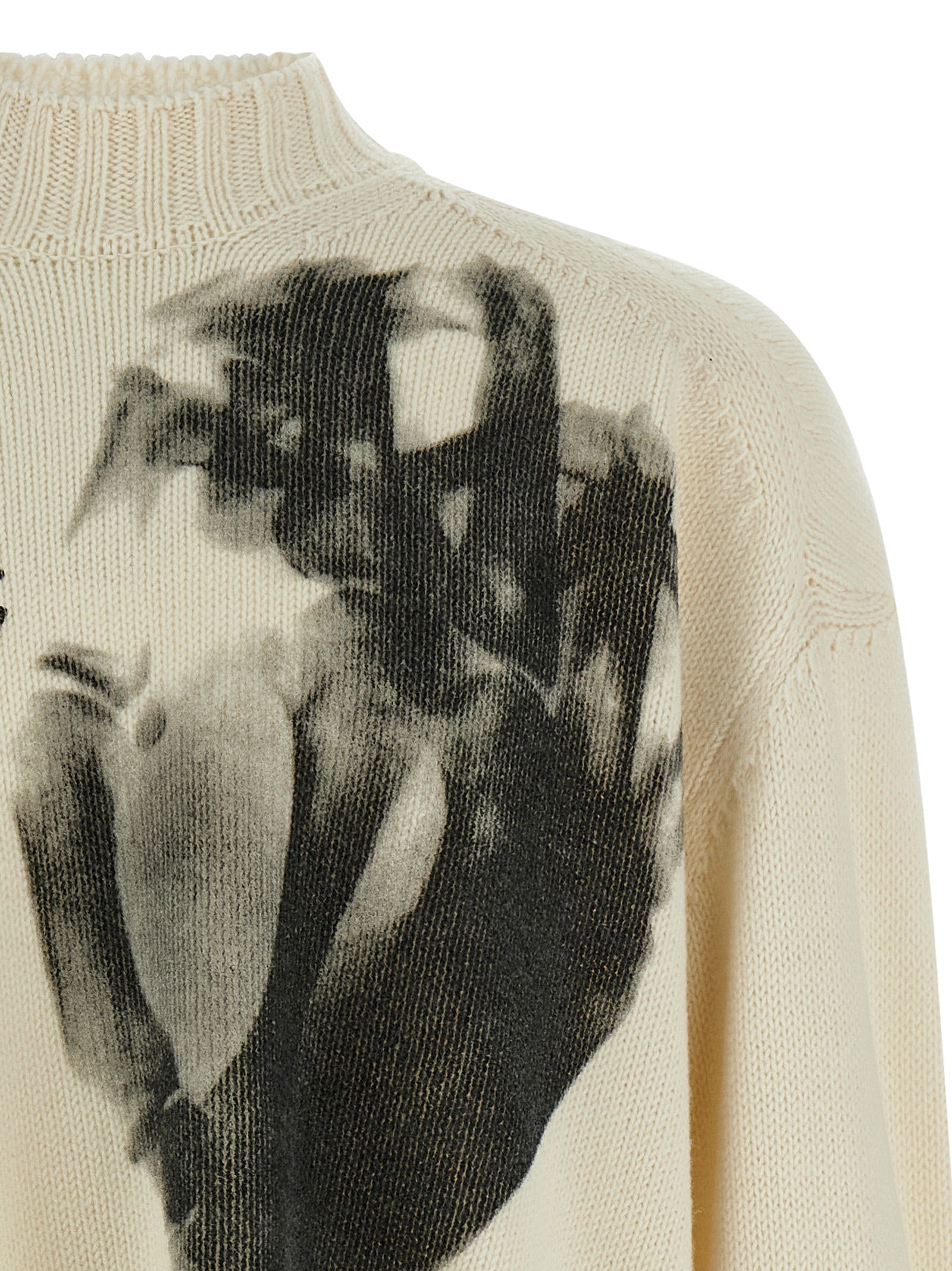 Undercover White Wool Men's Cardigan
