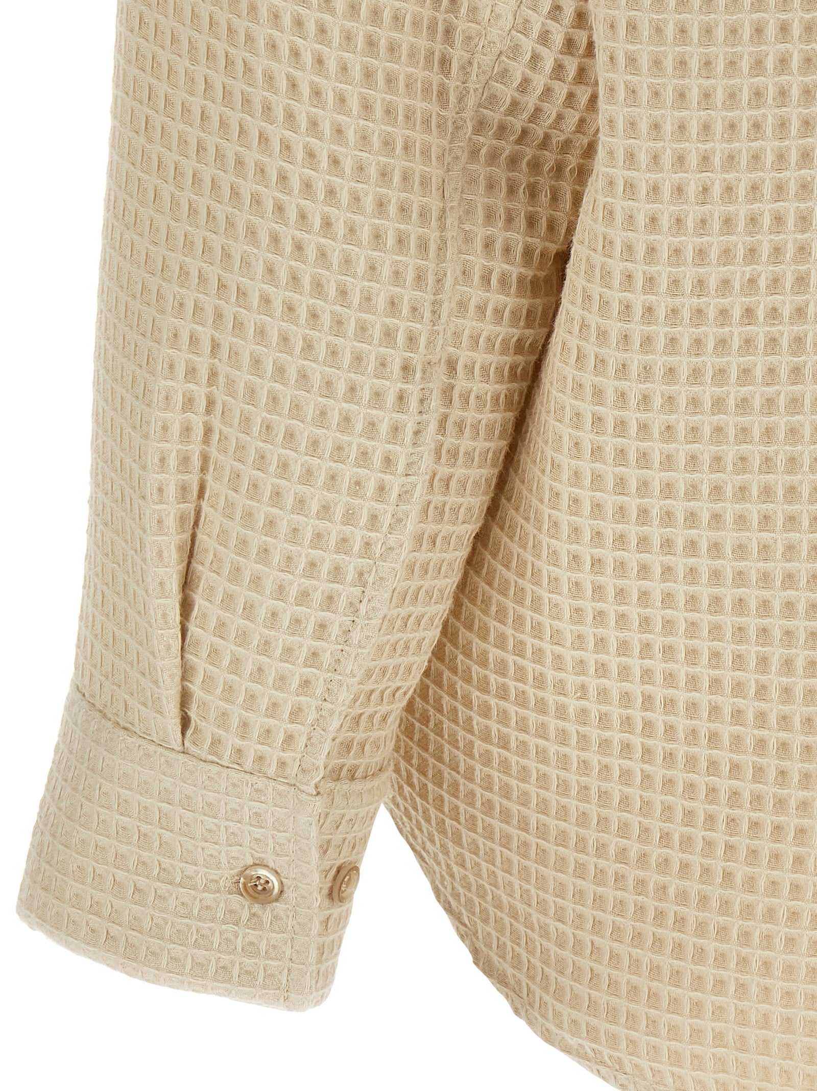 SÉFR Beige Cotton Men's Blouse