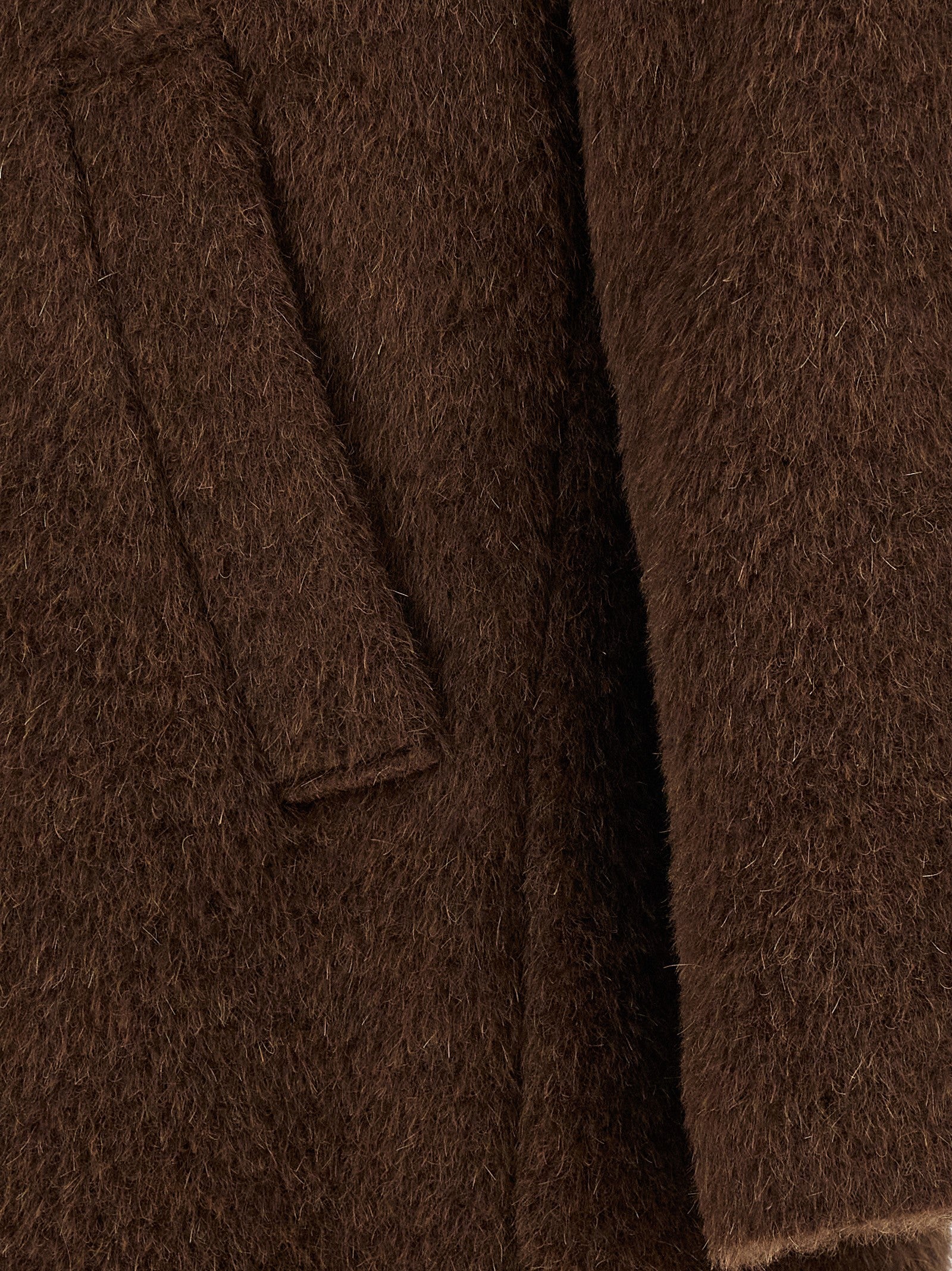 SÉFR Brown Wool Men's Coat