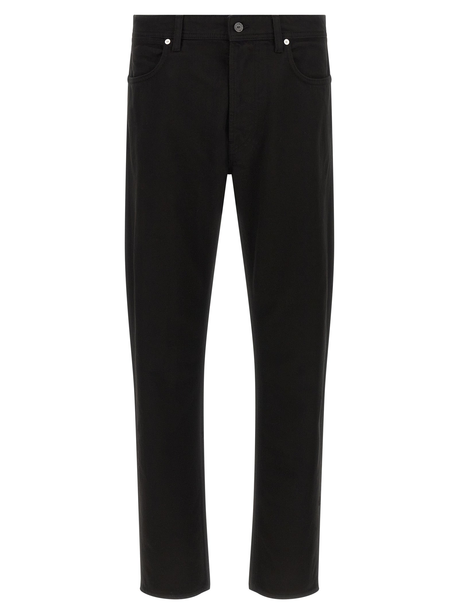Stone Island Black Cotton Straight-Leg Men's Jeans