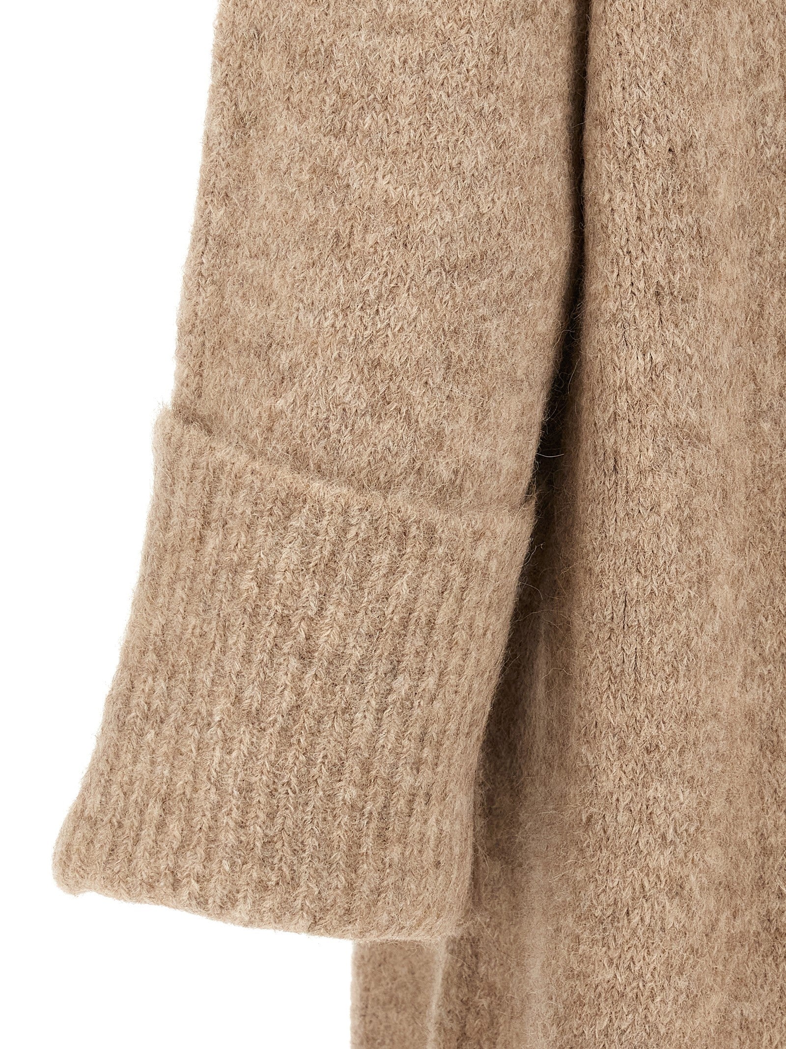 Entire Studios Beige Alpaca Leather Midi Women's Dress