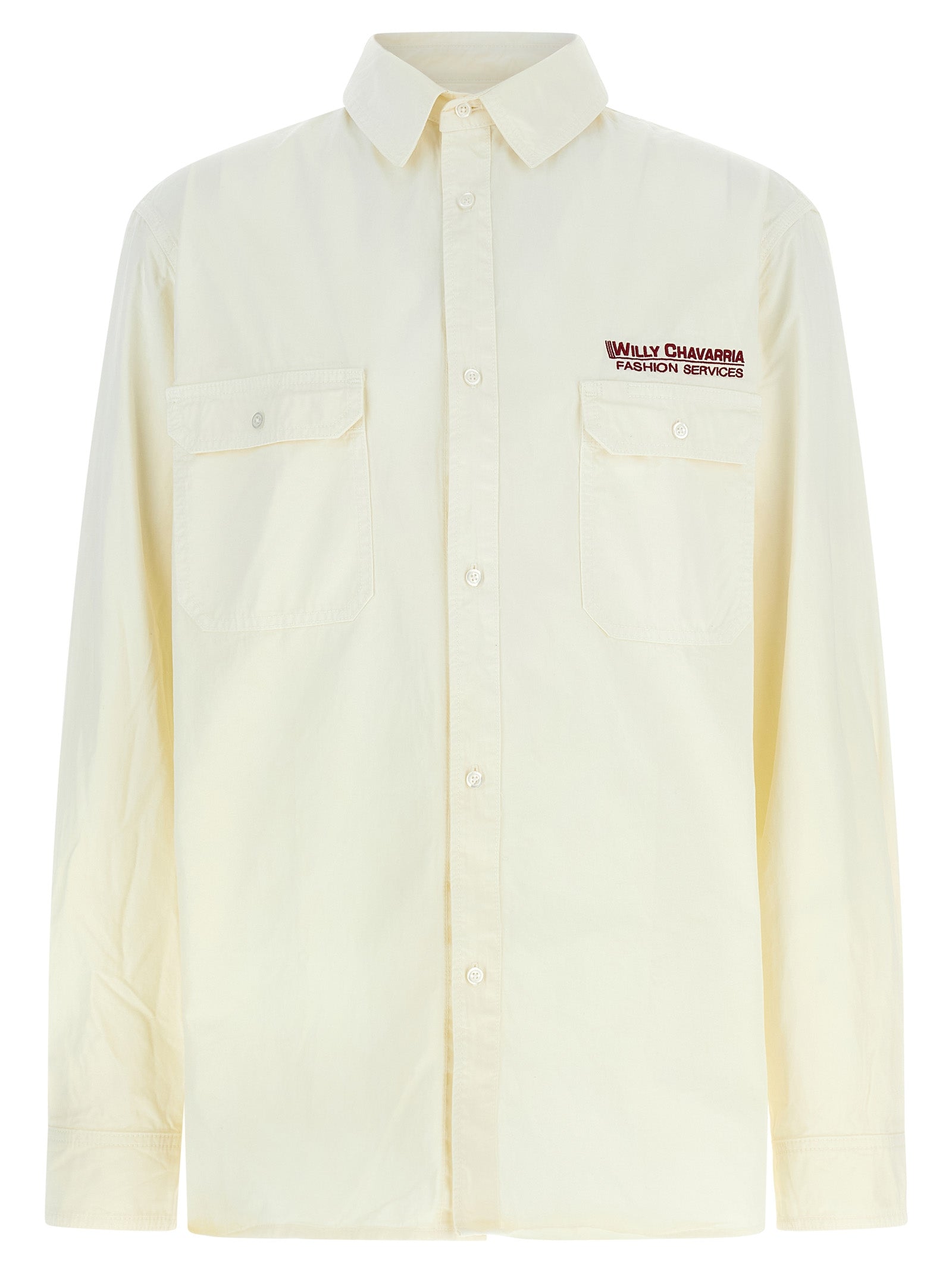 WILLY CHAVARRIA Beige Cotton Men's Blouse