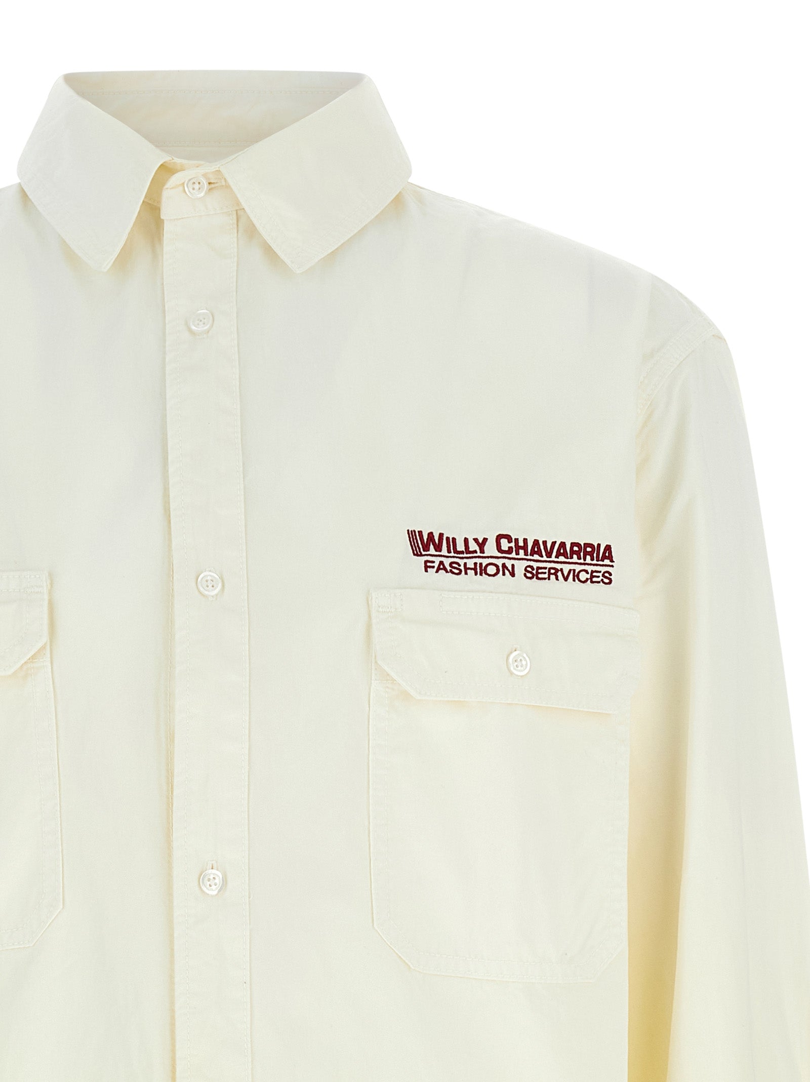 WILLY CHAVARRIA Beige Cotton Men's Blouse