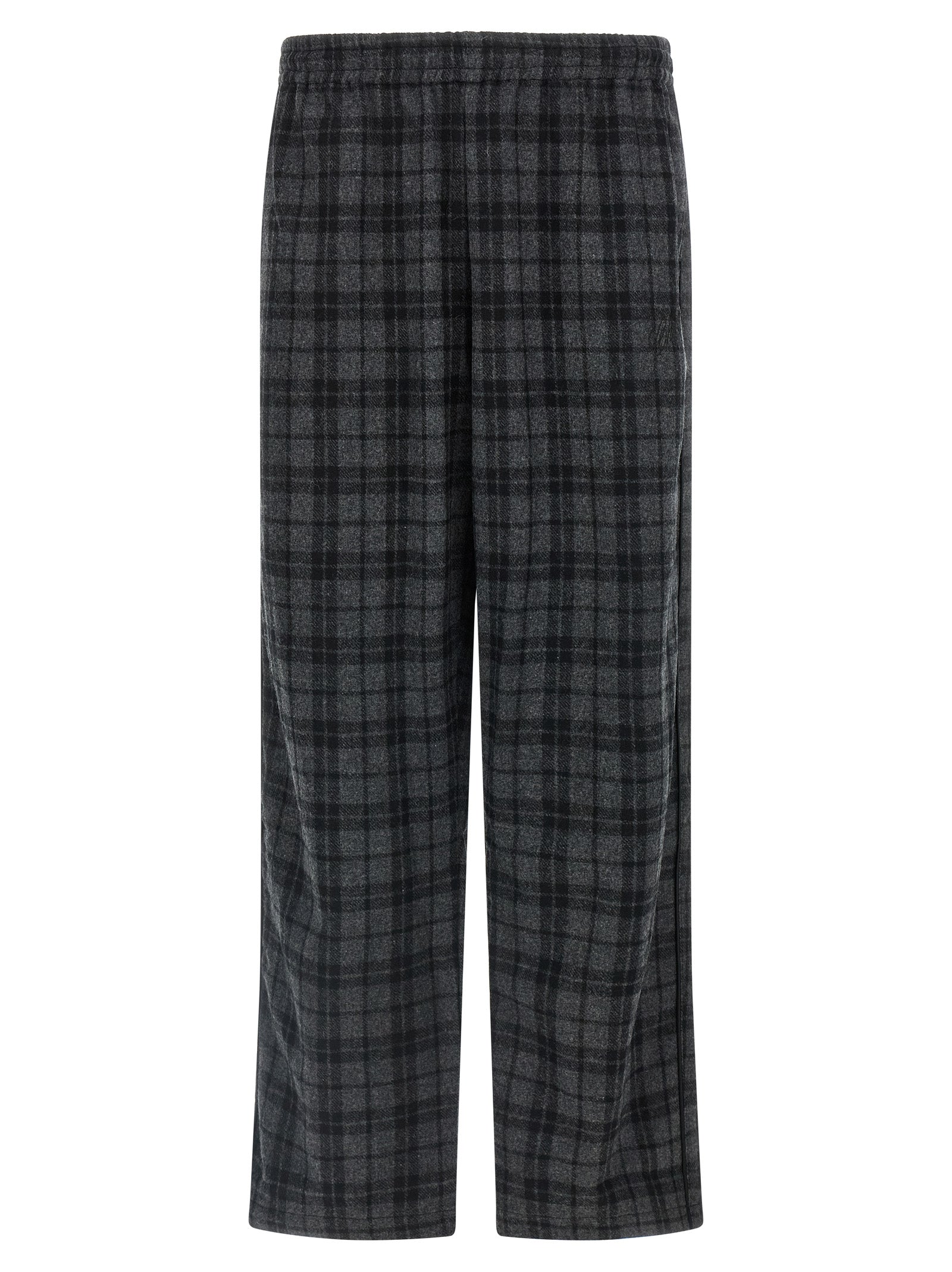WILLY CHAVARRIA Gray Wool Casual Men's Pants