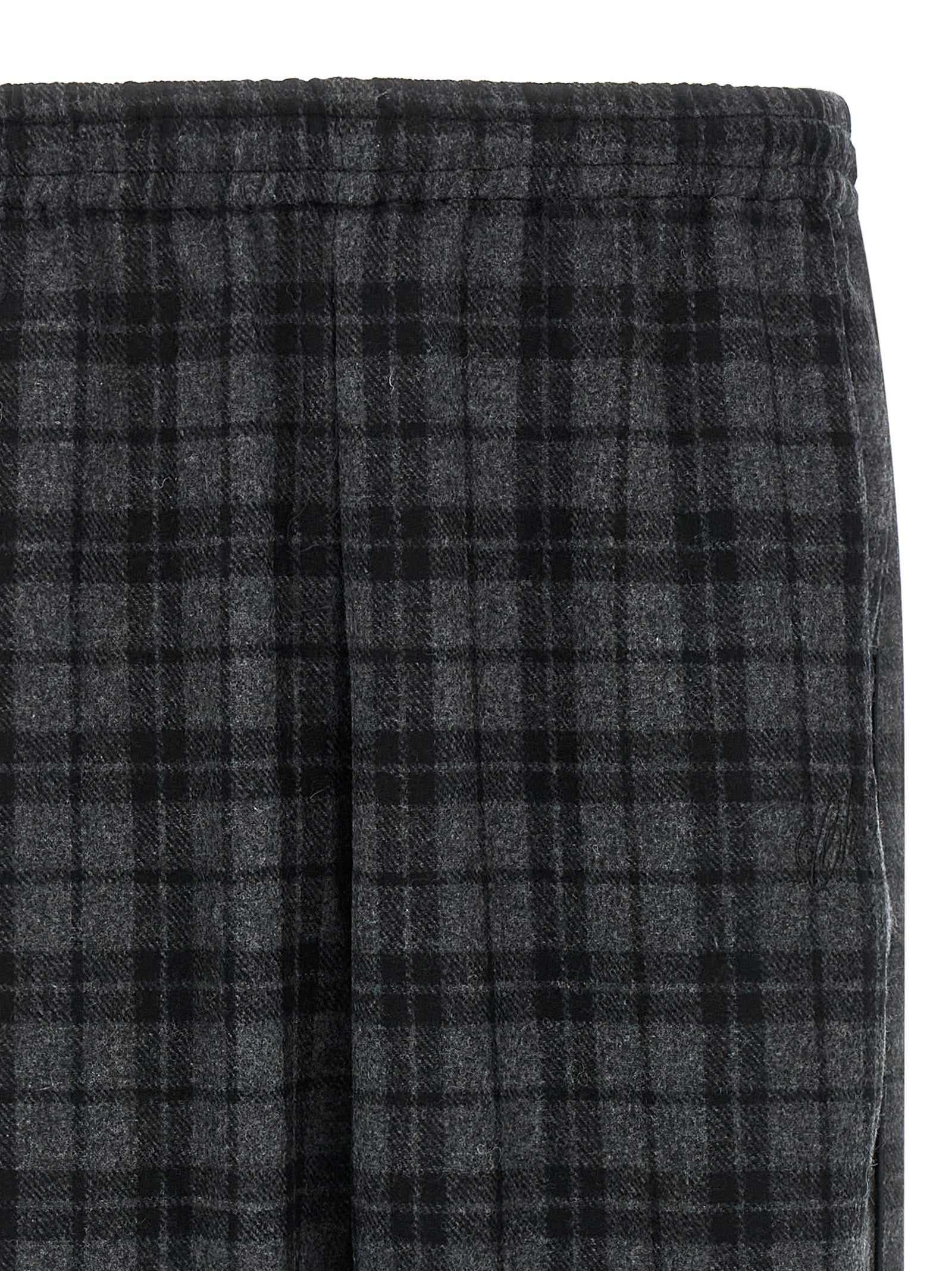 WILLY CHAVARRIA Gray Wool Casual Men's Pants