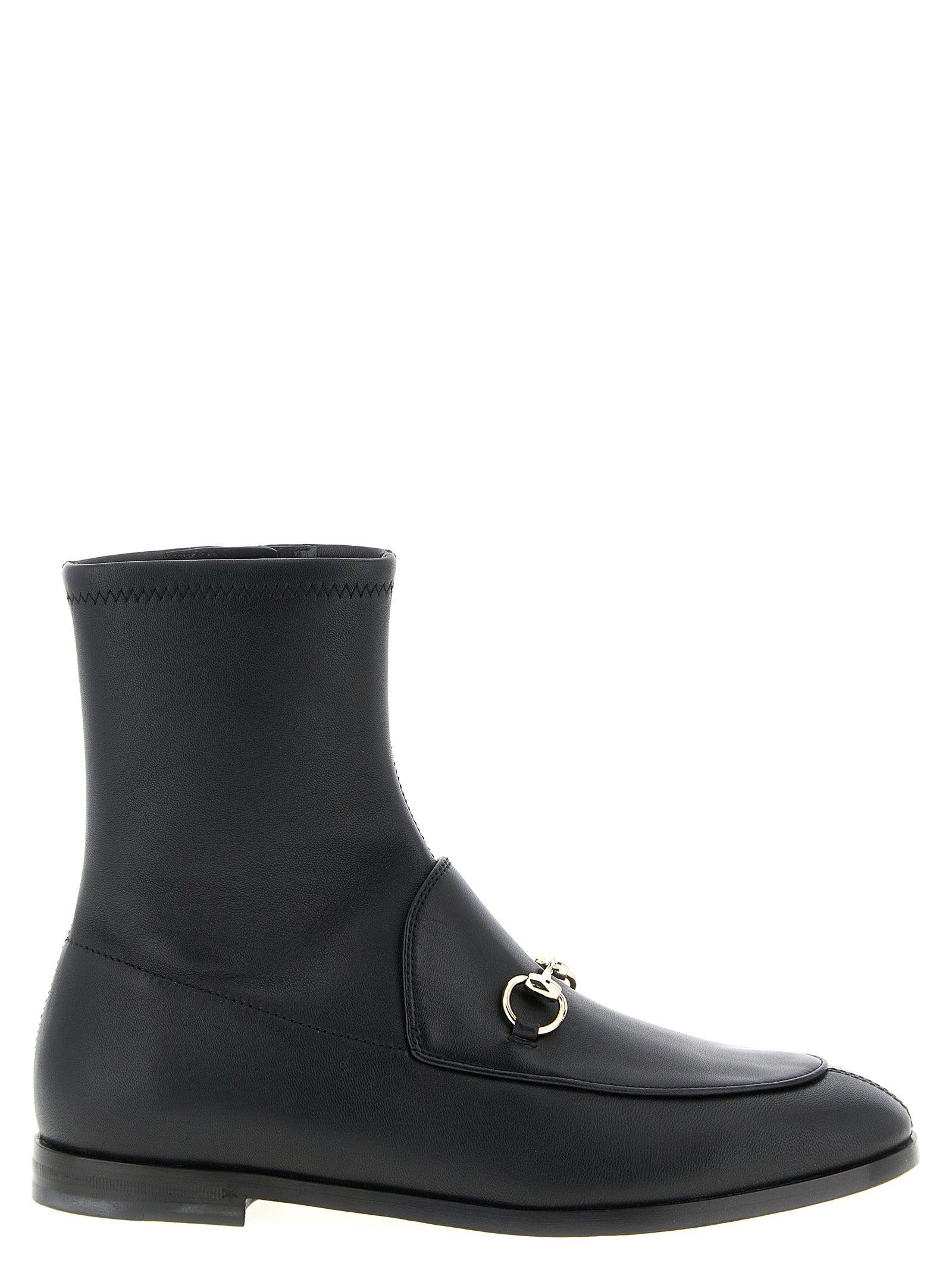 Gucci Black Lamb Leather Ankle Women's Boots