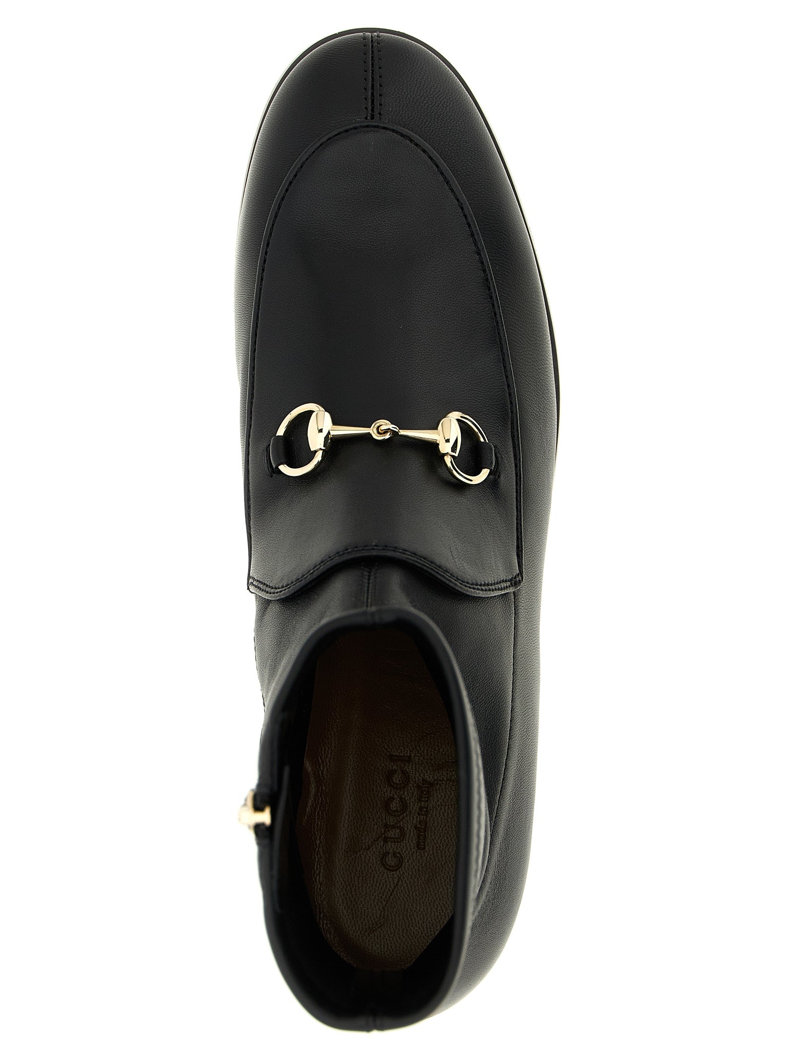 Gucci Black Lamb Leather Ankle Women's Boots