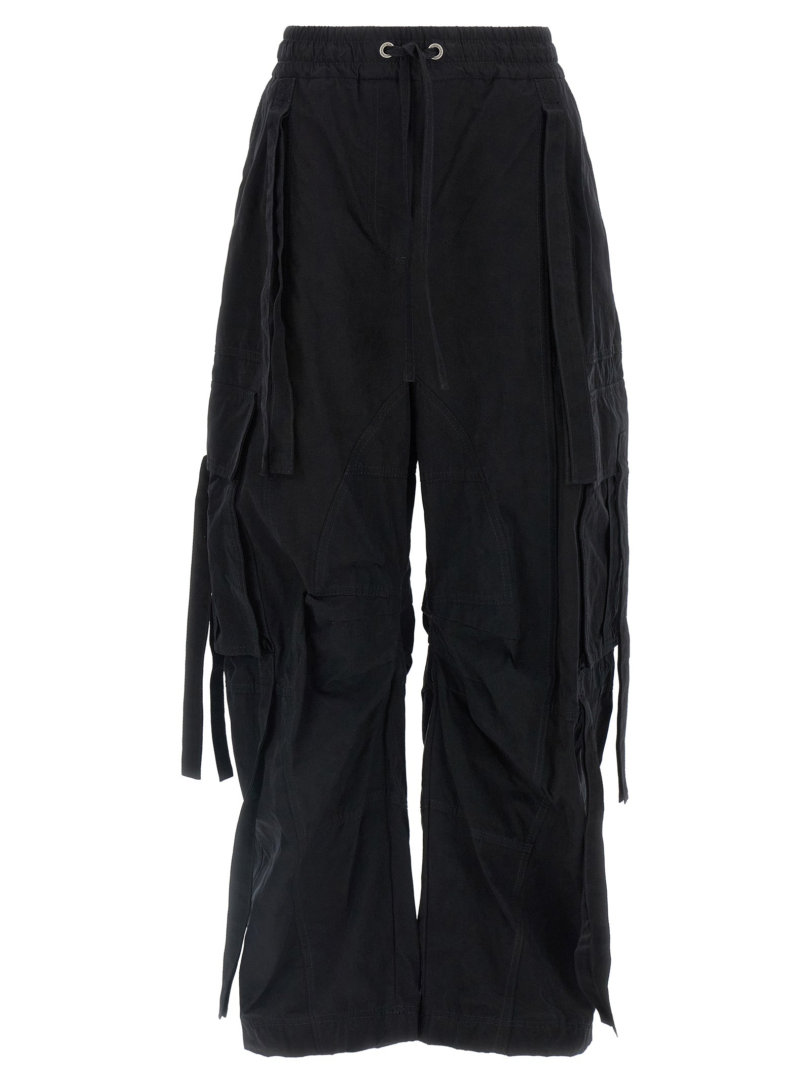 Dolce & Gabbana Black Cotton Cargo Women's Pants
