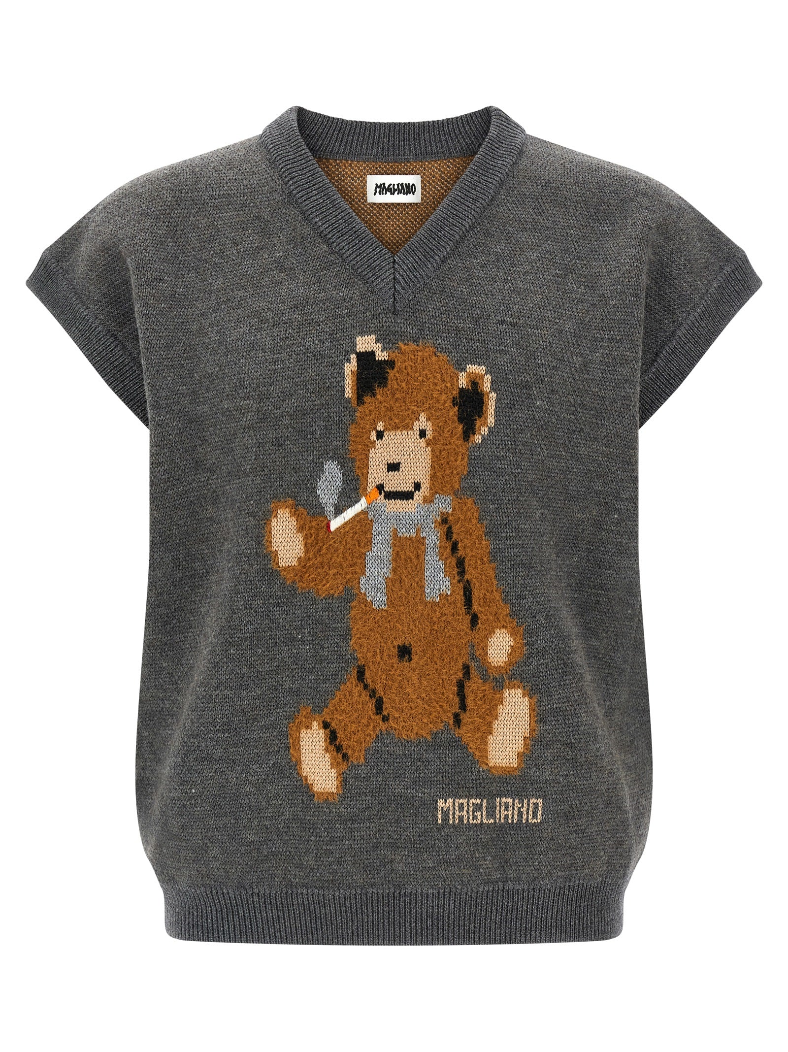 Magliano Gray Wool Men's Sweatshirt
