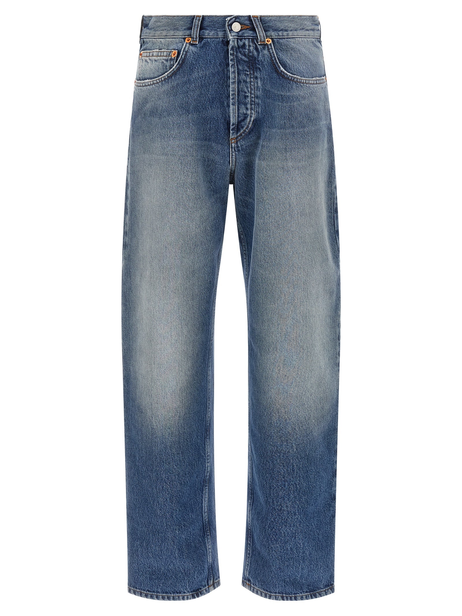 Magliano Blue Cotton Straight-Leg Men's Jeans