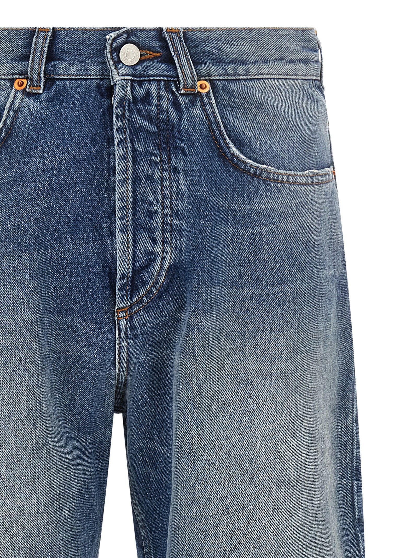 Magliano Blue Cotton Straight-Leg Men's Jeans