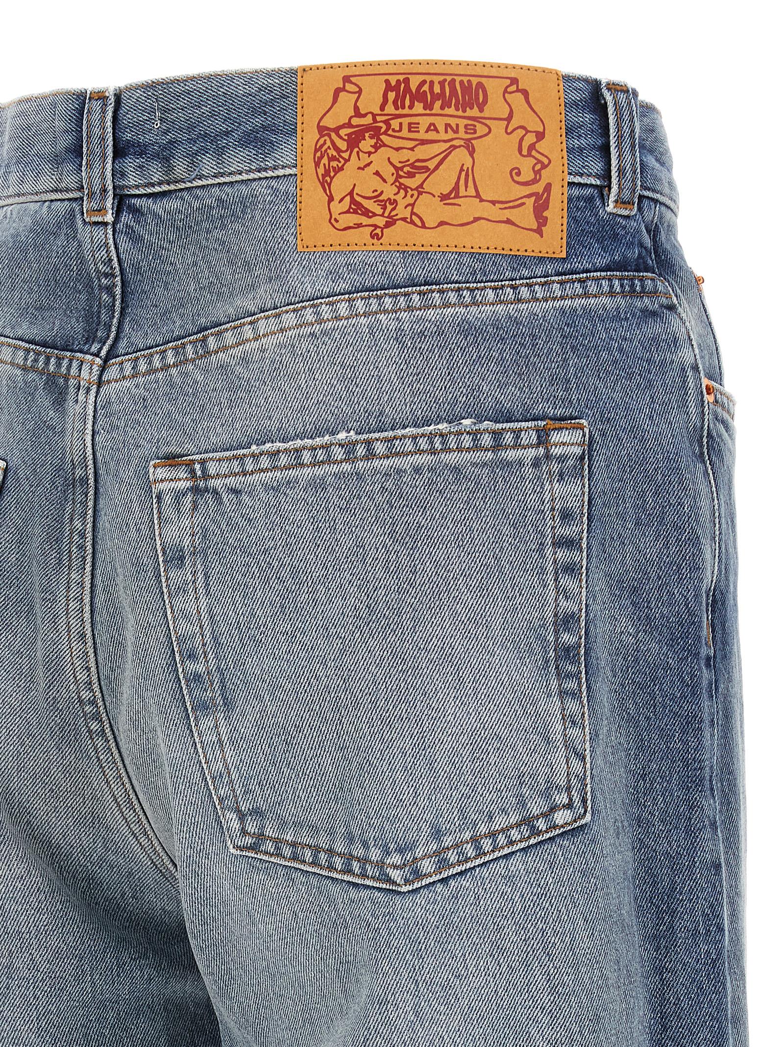Magliano Blue Cotton Straight-Leg Men's Jeans