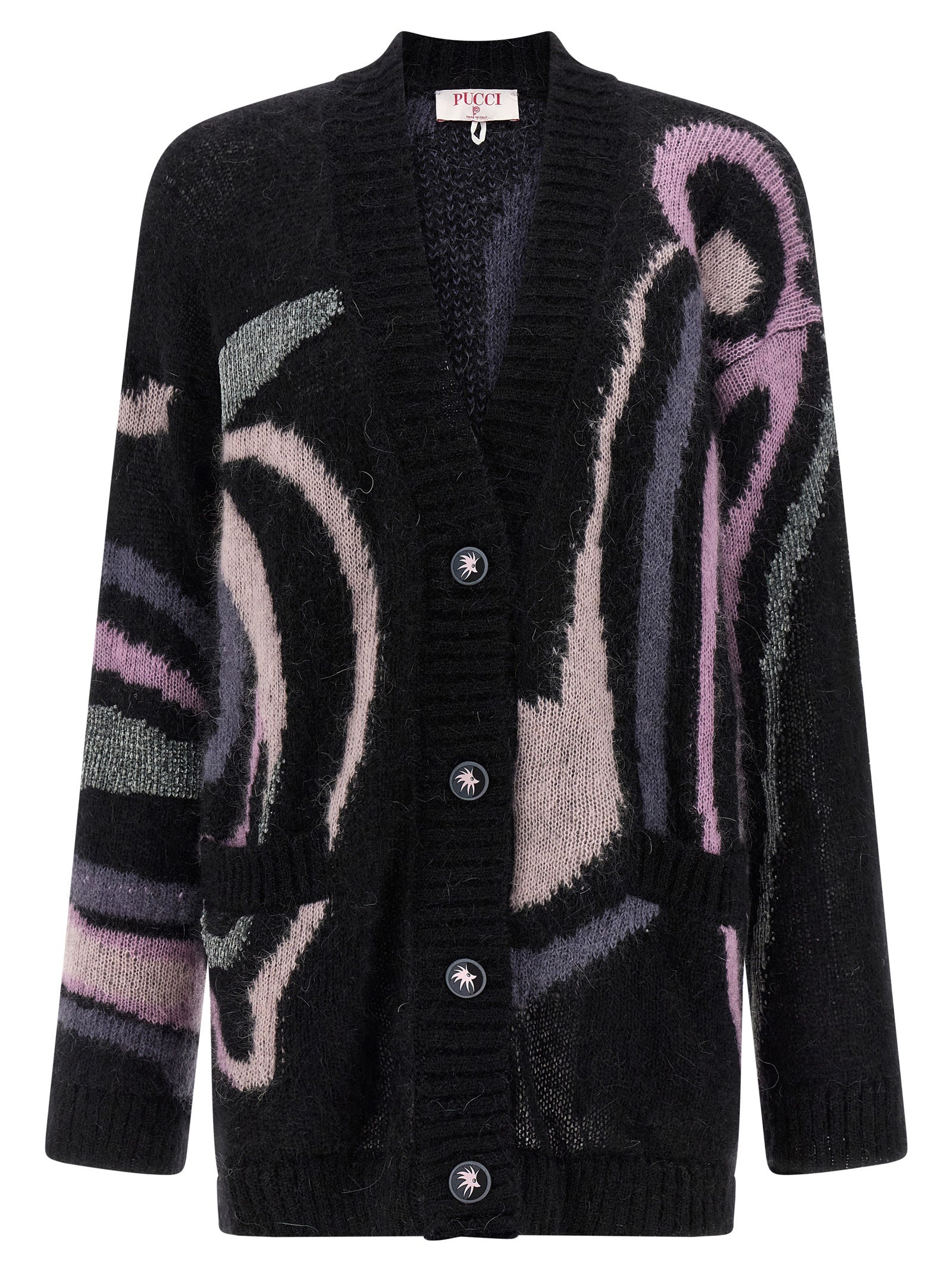 Emilio Pucci Black Wool Women's Cardigan