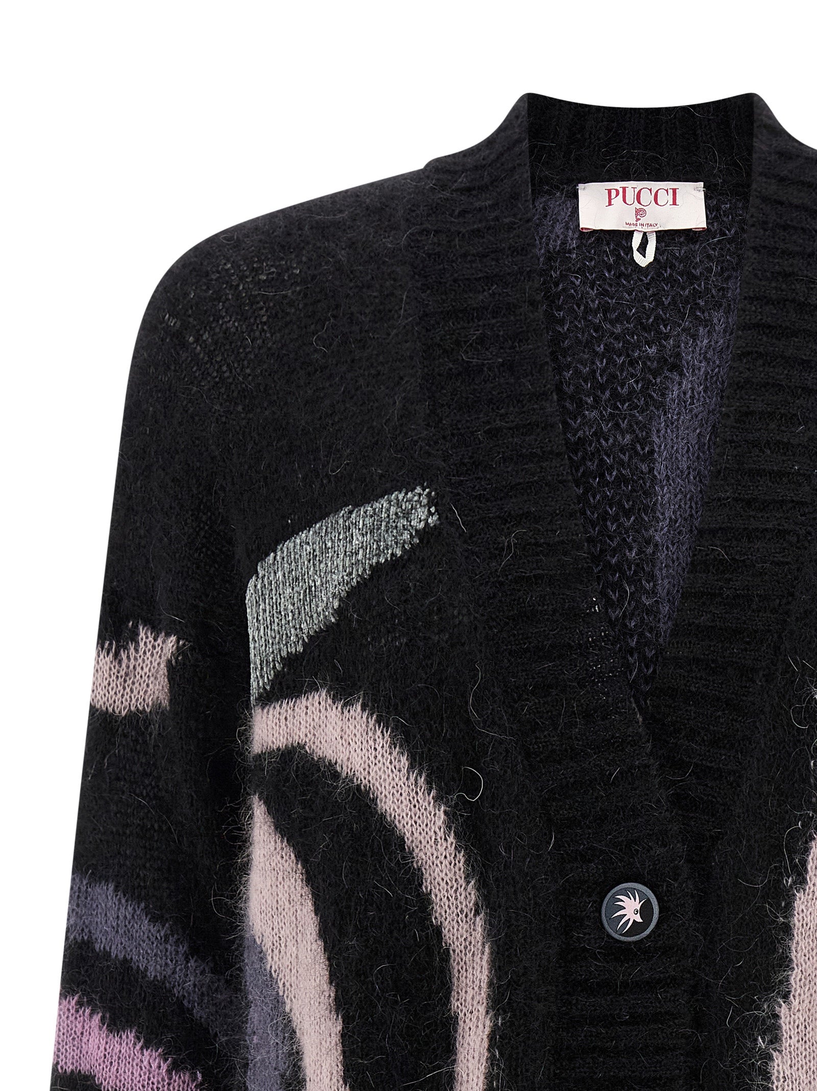 Emilio Pucci Black Wool Women's Cardigan