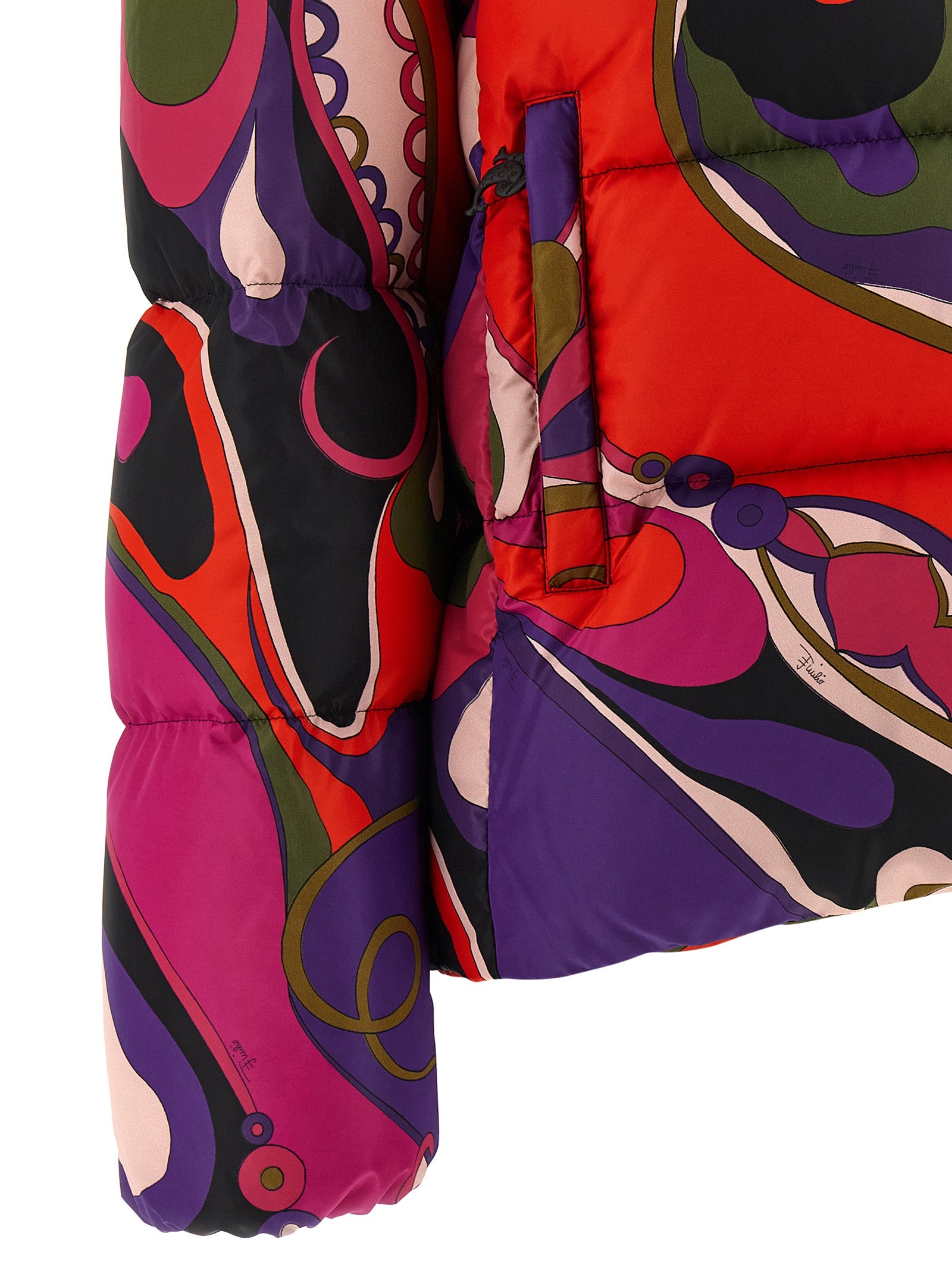 Emilio Pucci Multicolor Polyamide Full-Length Women's Jacket