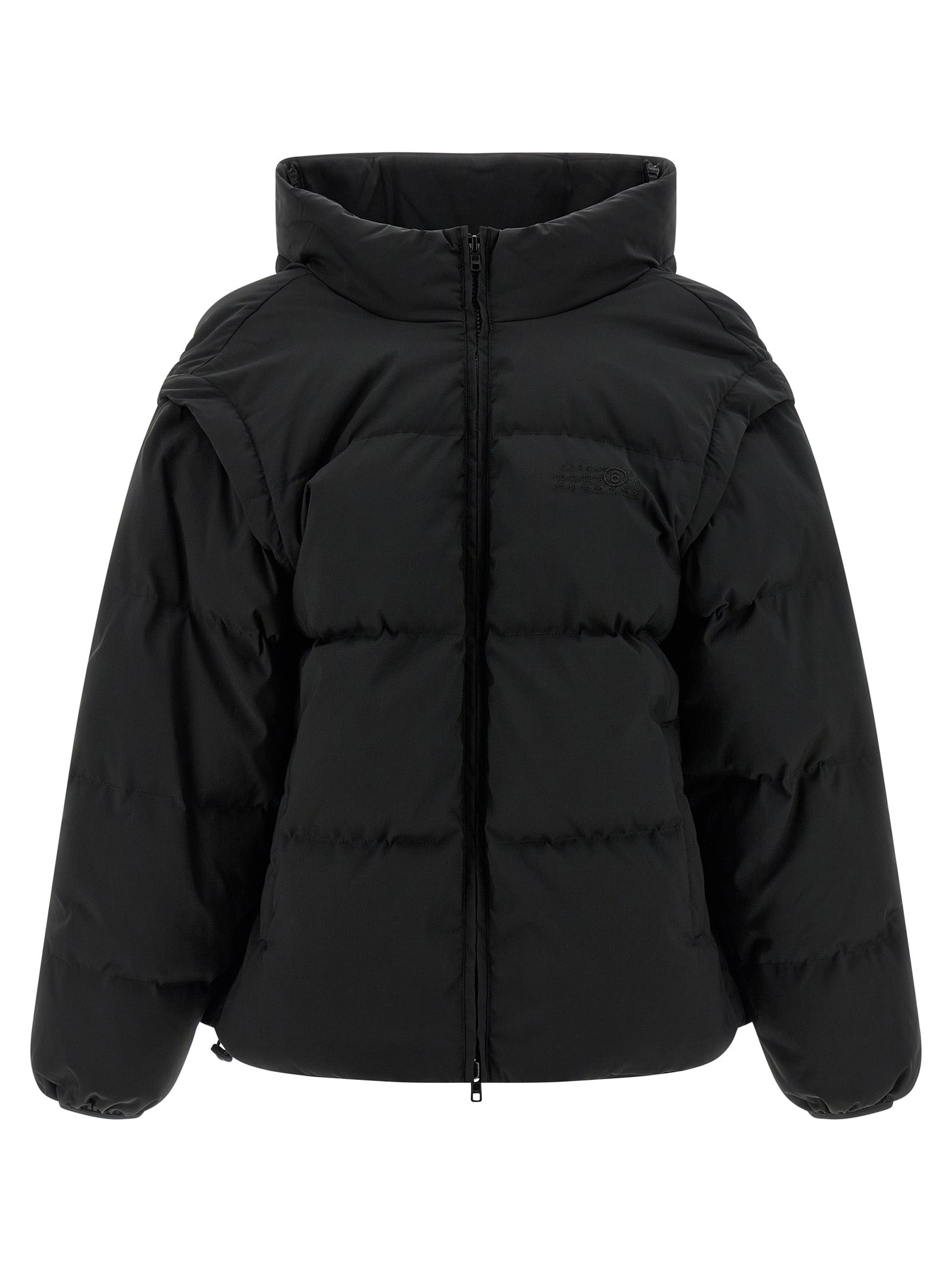 MM6 Maison Margiela Black Polyester Full-Length Women's Jacket