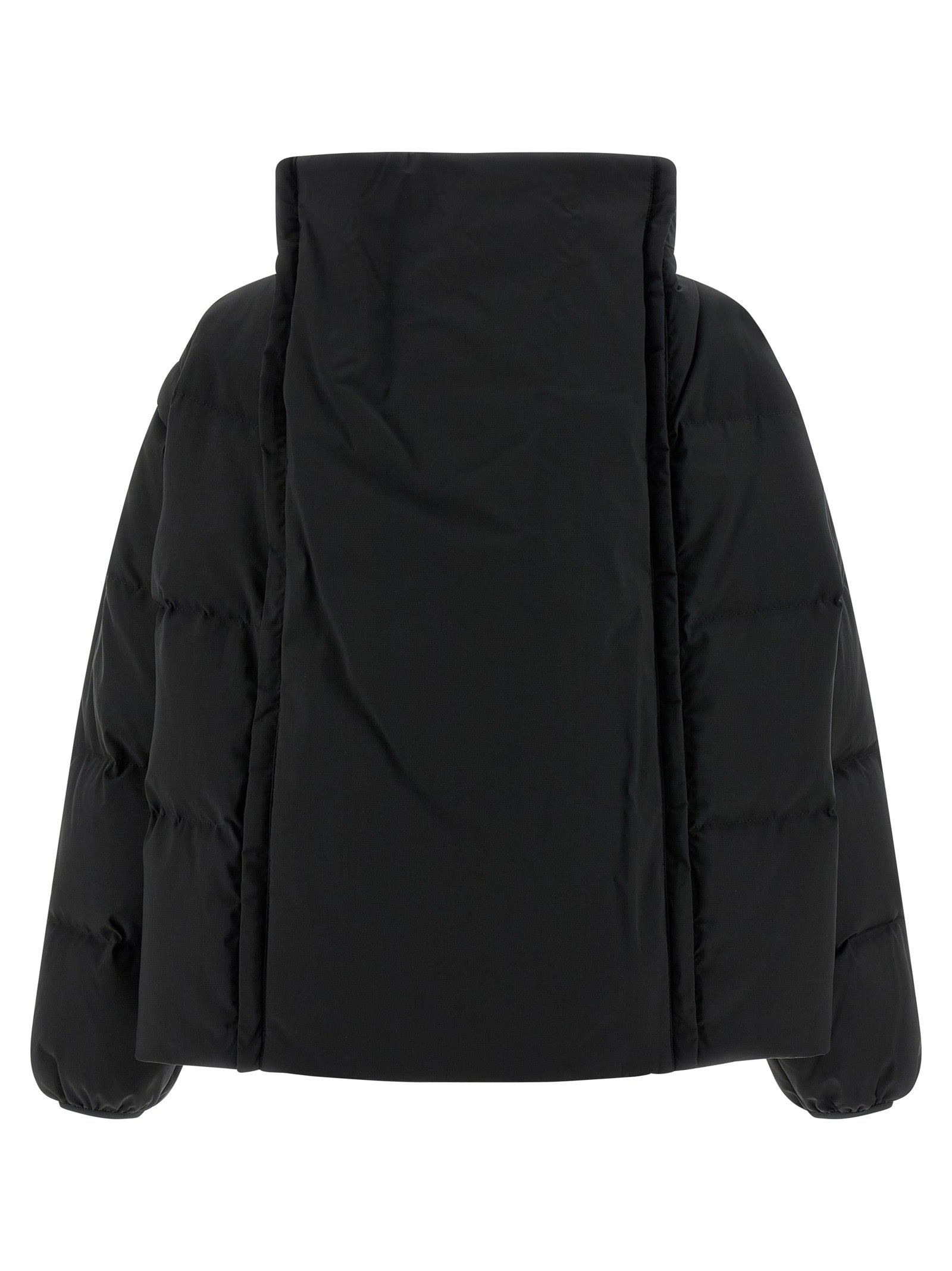 MM6 Maison Margiela Black Polyester Full-Length Women's Jacket