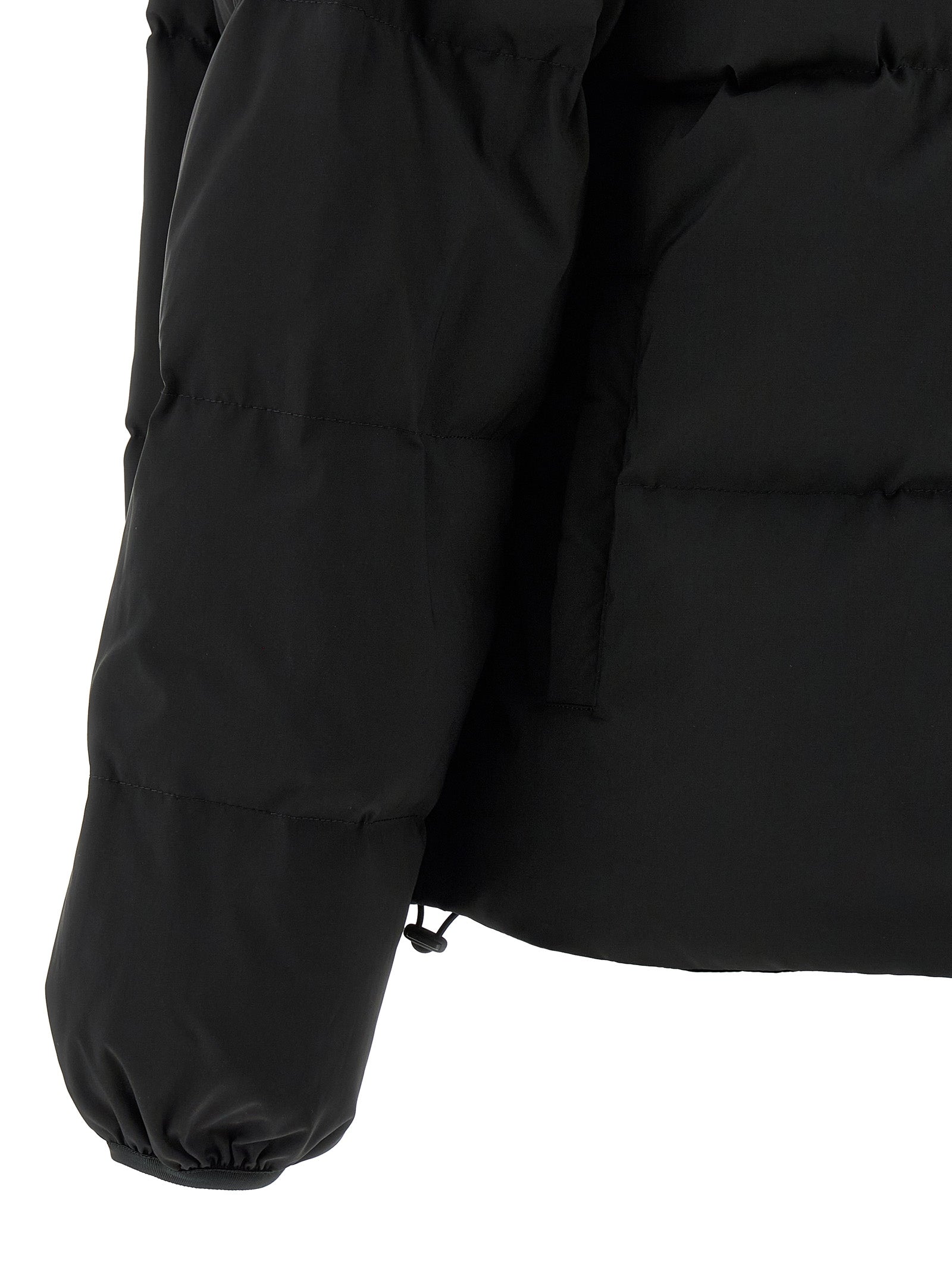 MM6 Maison Margiela Black Polyester Full-Length Women's Jacket