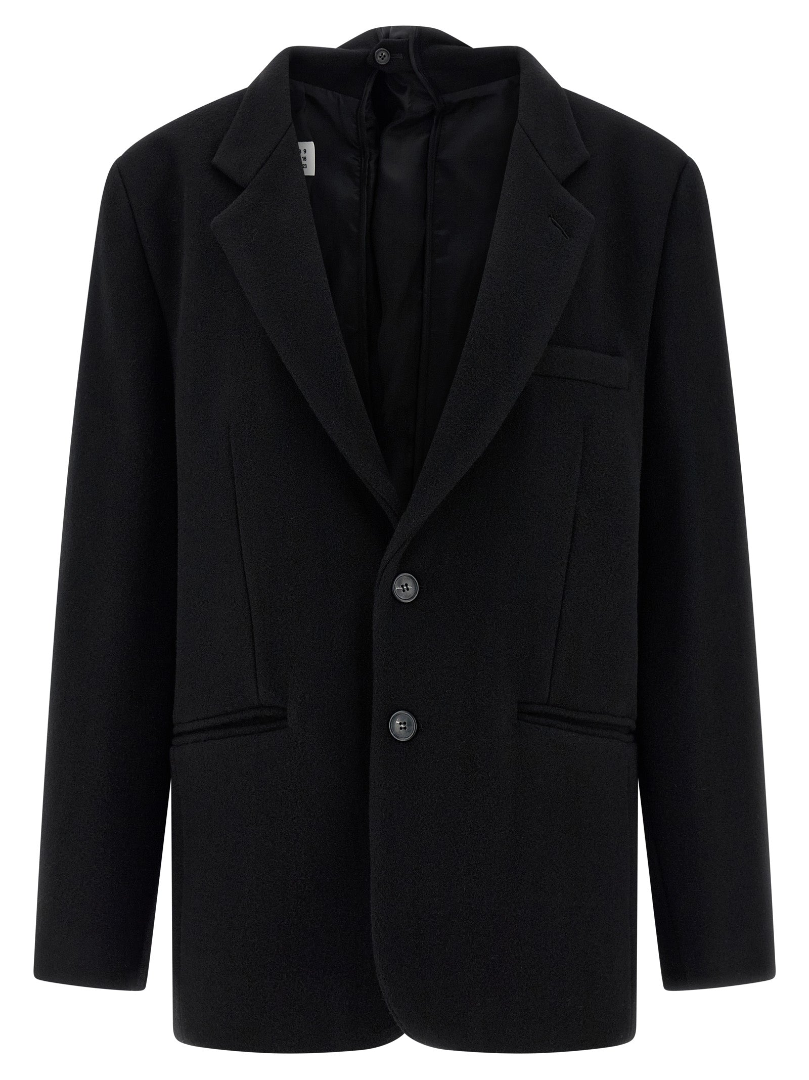 MM6 Maison Margiela Black Virgin Wool Women's Blazer