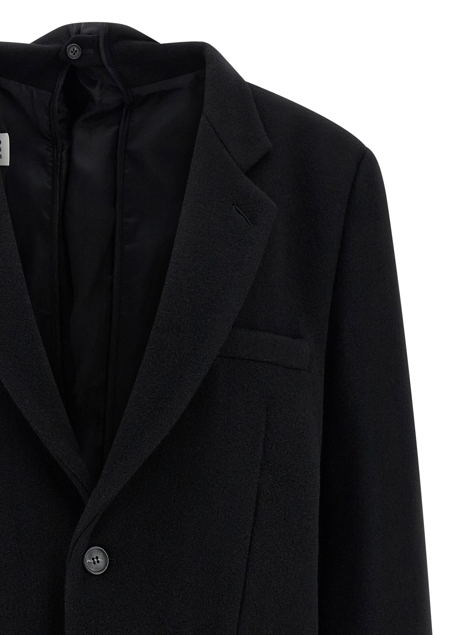 MM6 Maison Margiela Black Virgin Wool Women's Blazer