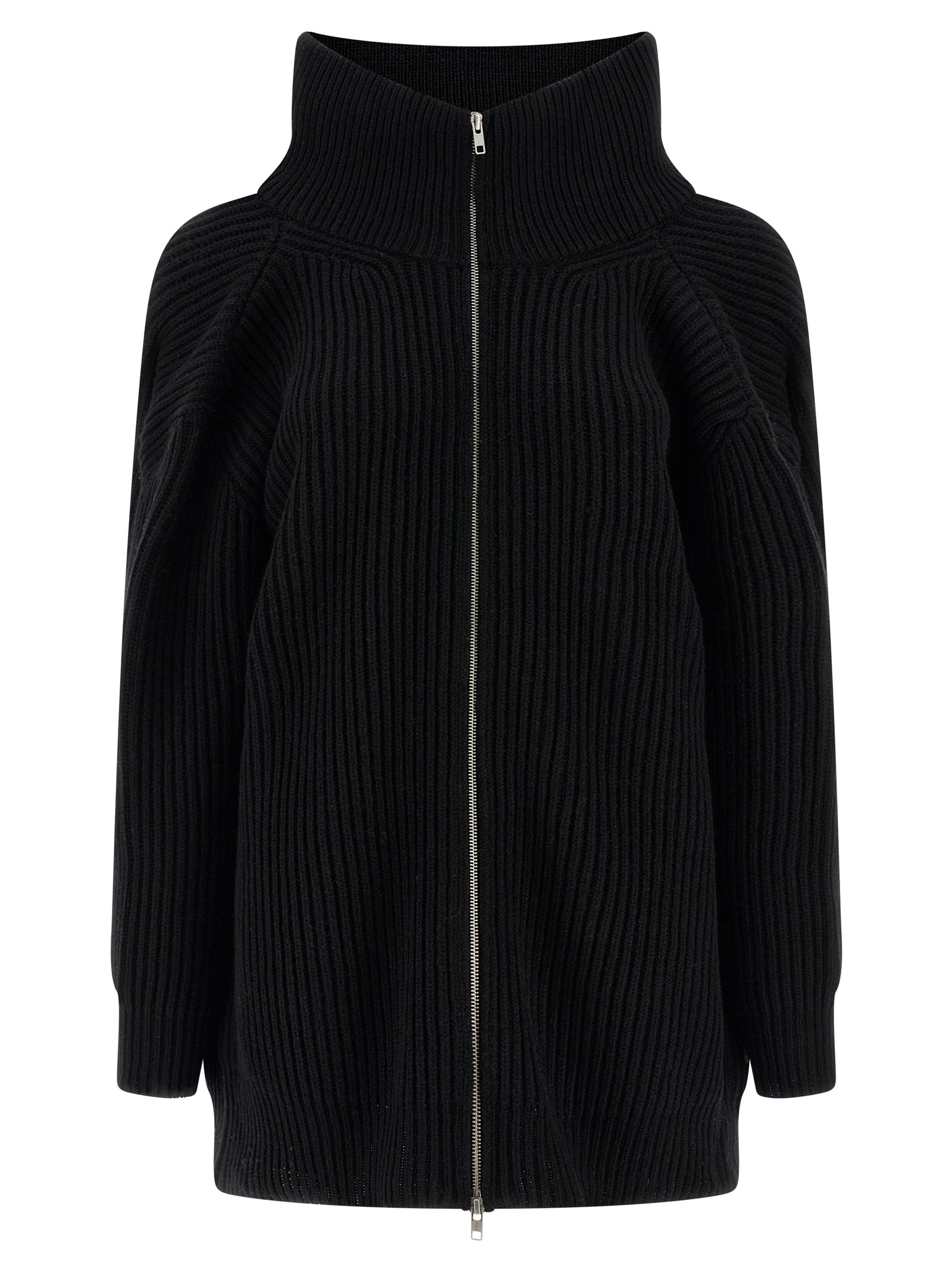 MM6 Maison Margiela Black Wool Short Women's Dress