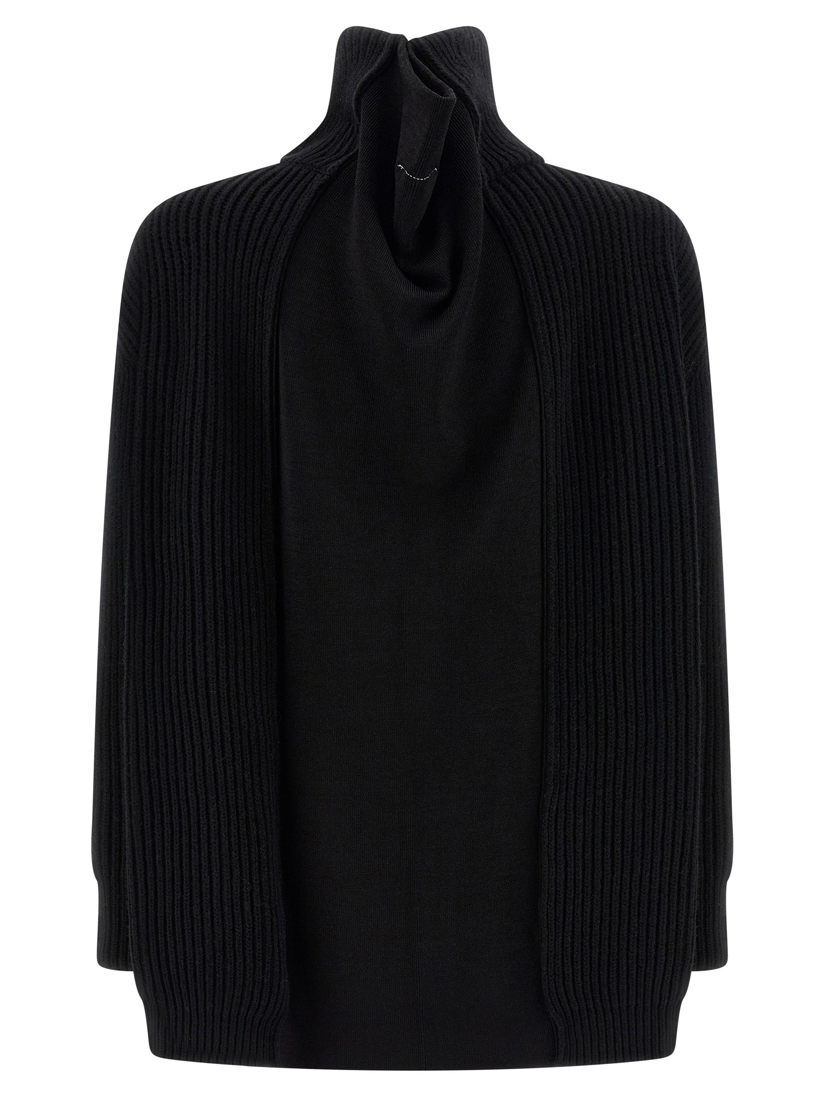 MM6 Maison Margiela Black Wool Short Women's Dress