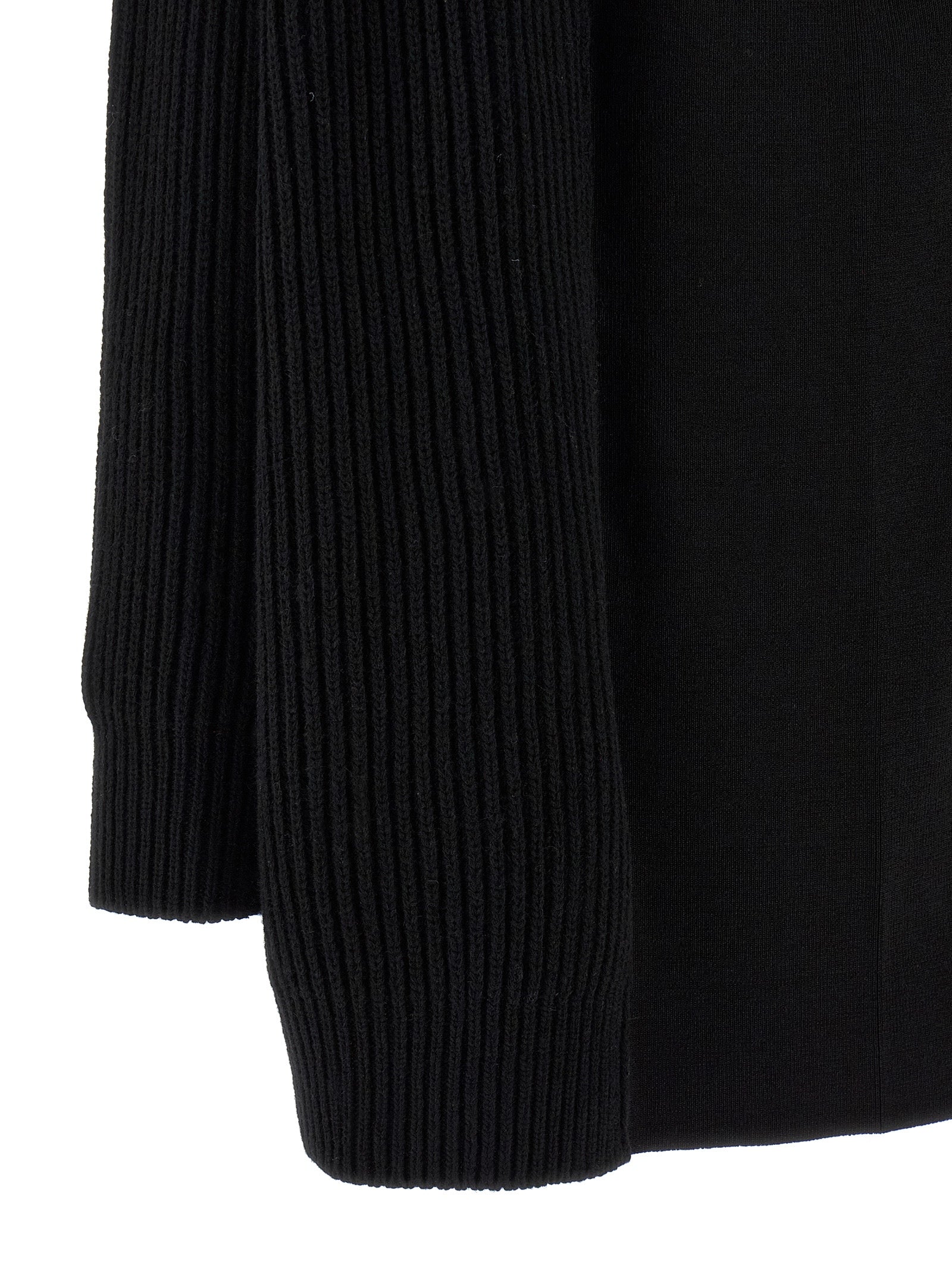 MM6 Maison Margiela Black Wool Short Women's Dress