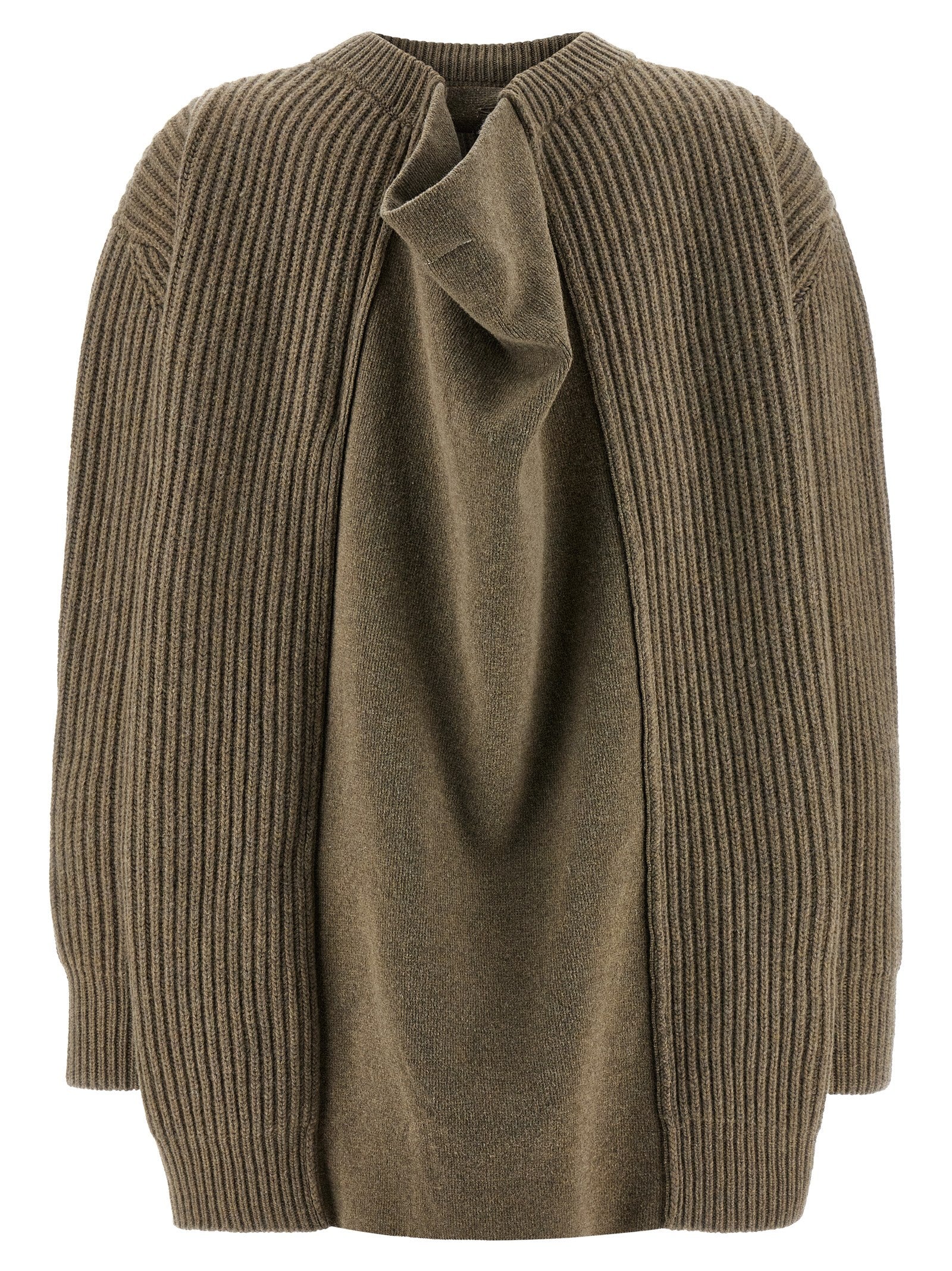 MM6 Maison Margiela Beige Virgin Wool Short Women's Dress