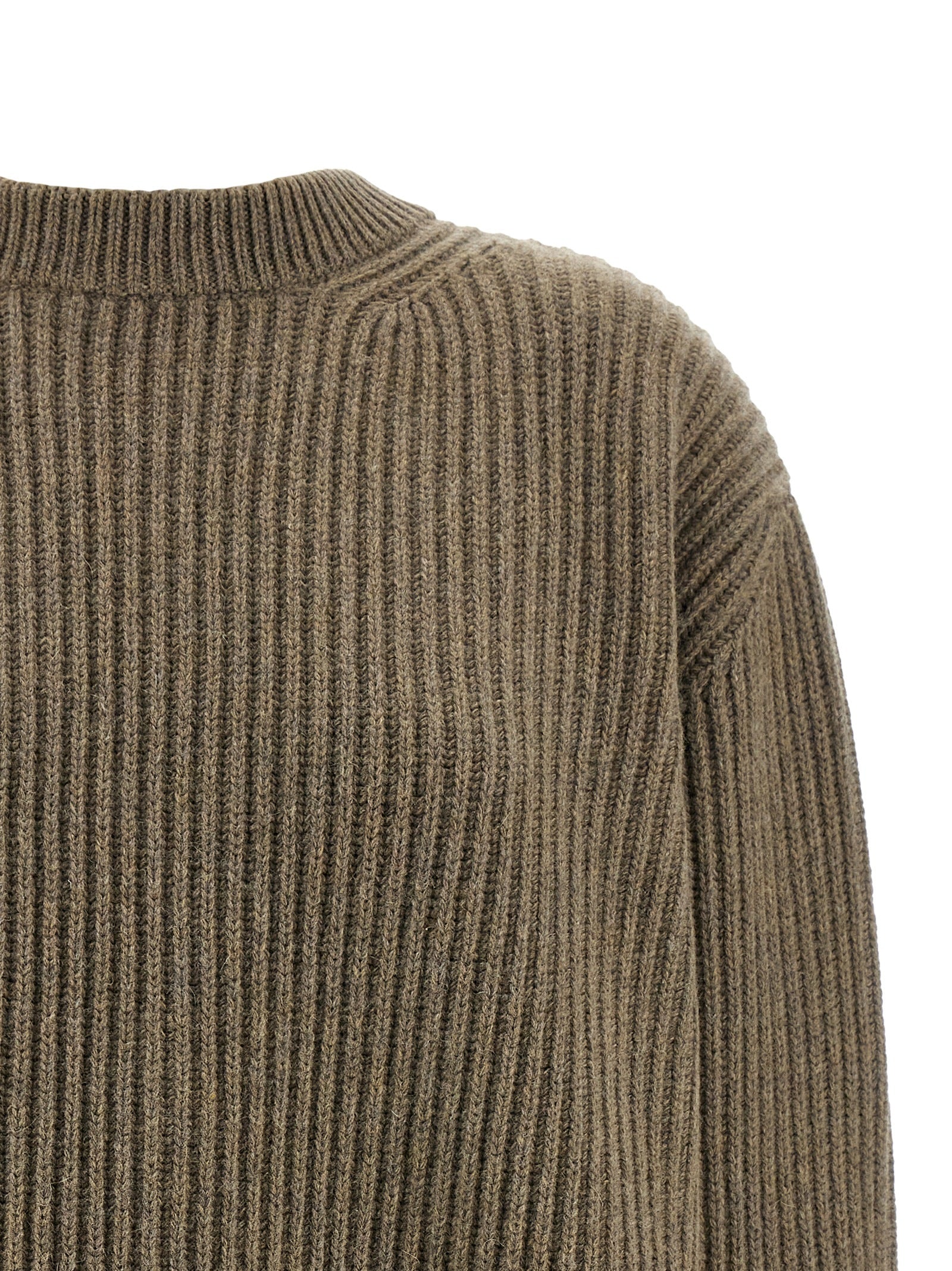 MM6 Maison Margiela Beige Virgin Wool Short Women's Dress