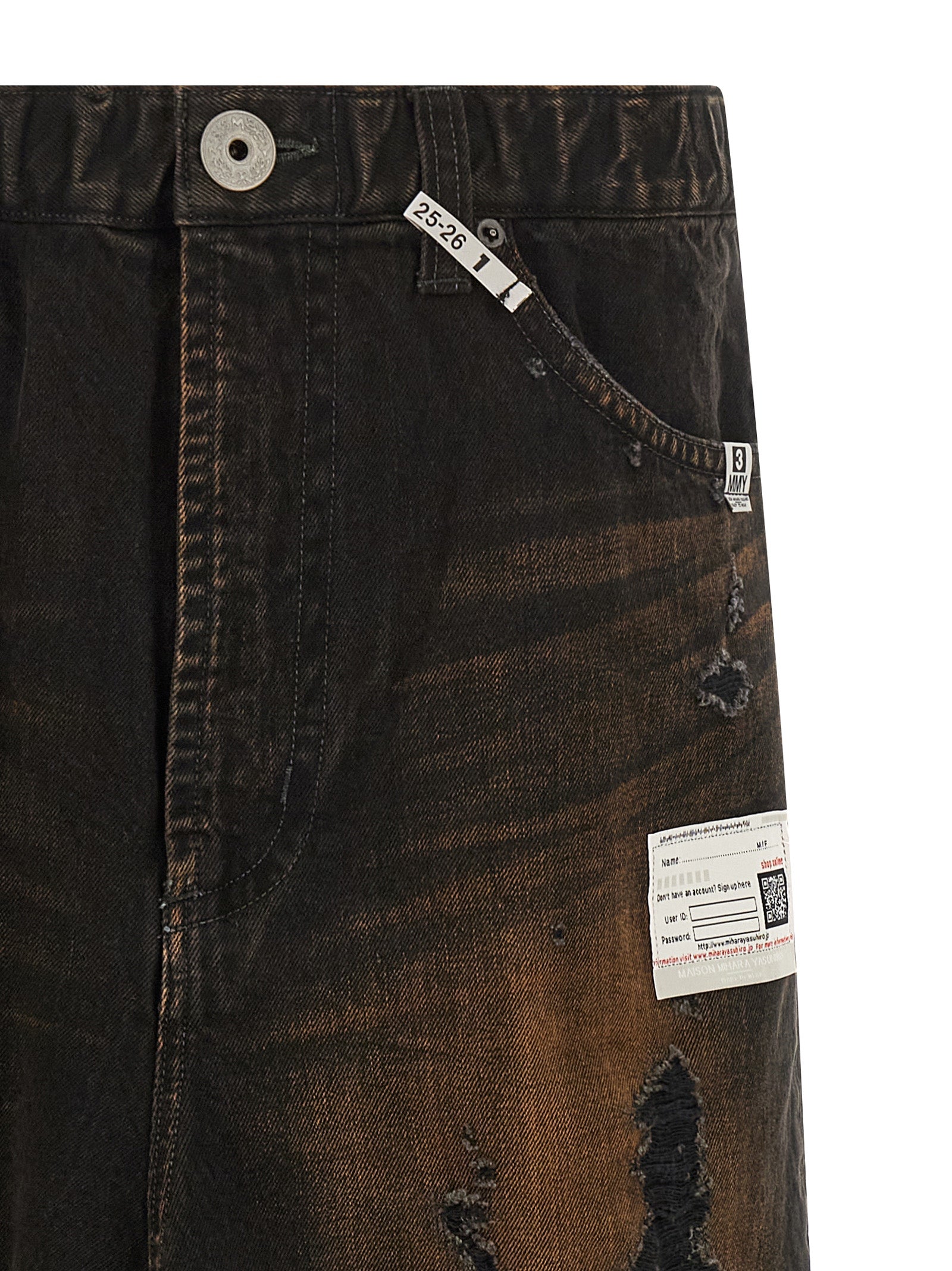 Maison Mihara Yasuhiro Black Cotton Casual Men's Pants