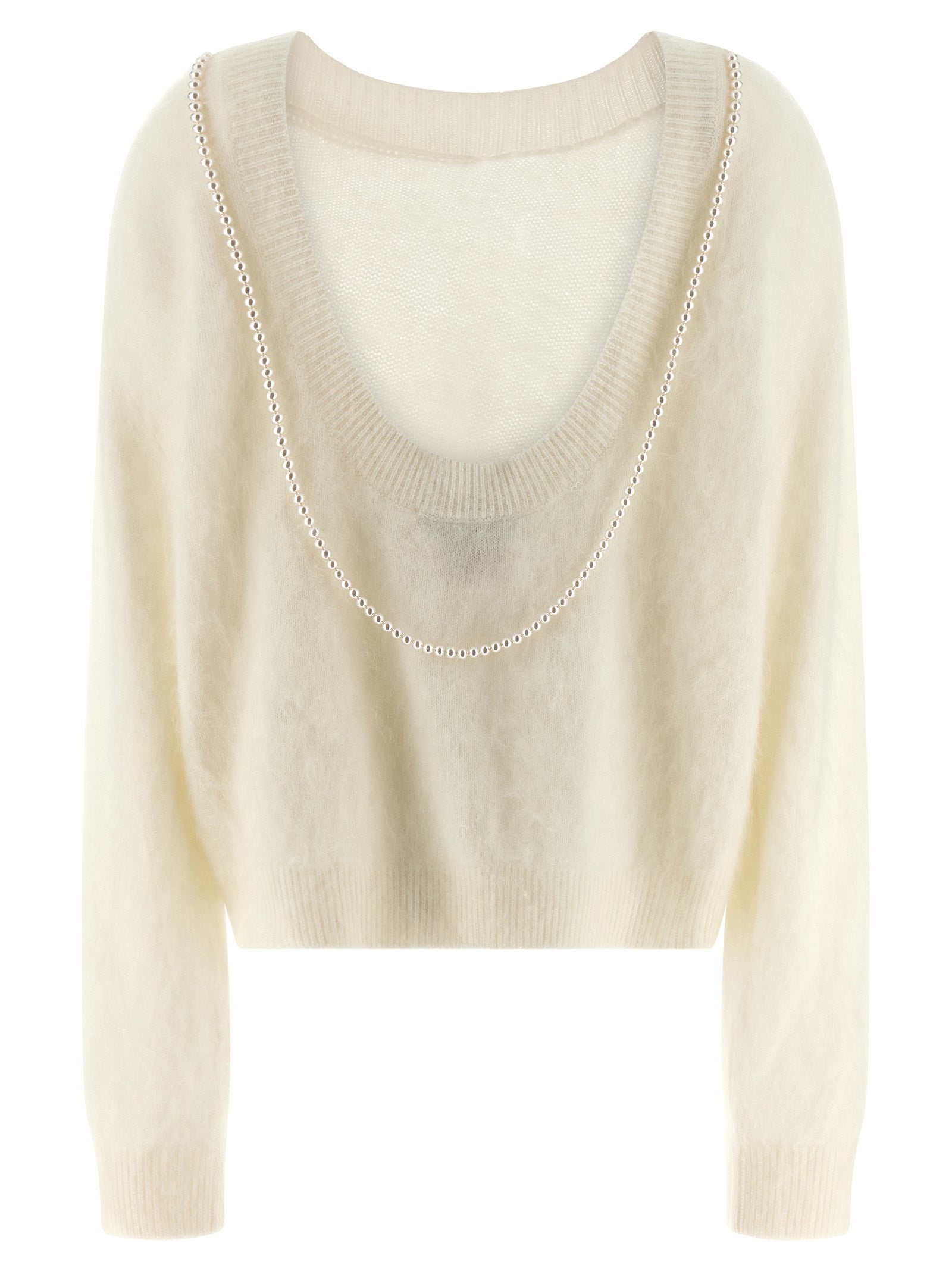 BERNADETTE White Cashmere Women's Cardigan