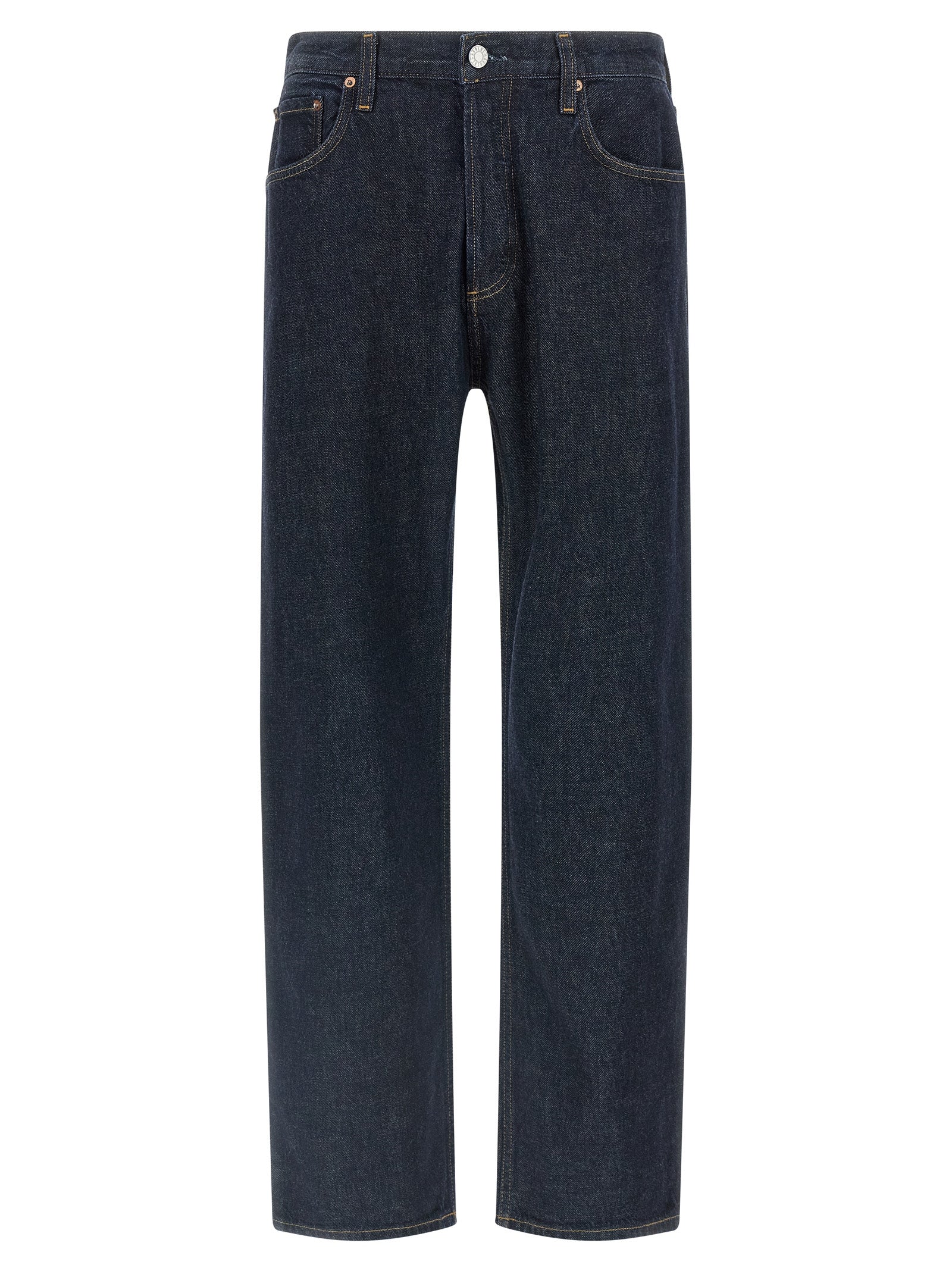 Agolde Blue Cotton Straight-Leg Men's Jeans