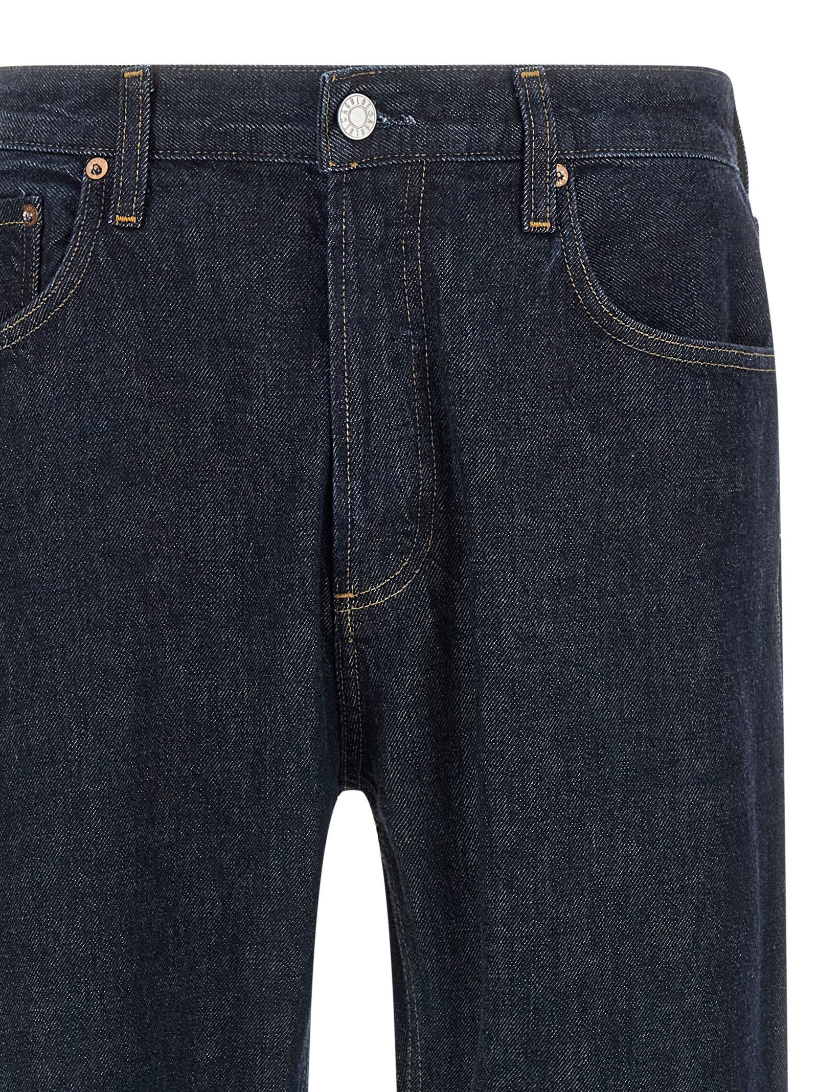 Agolde Blue Cotton Straight-Leg Men's Jeans