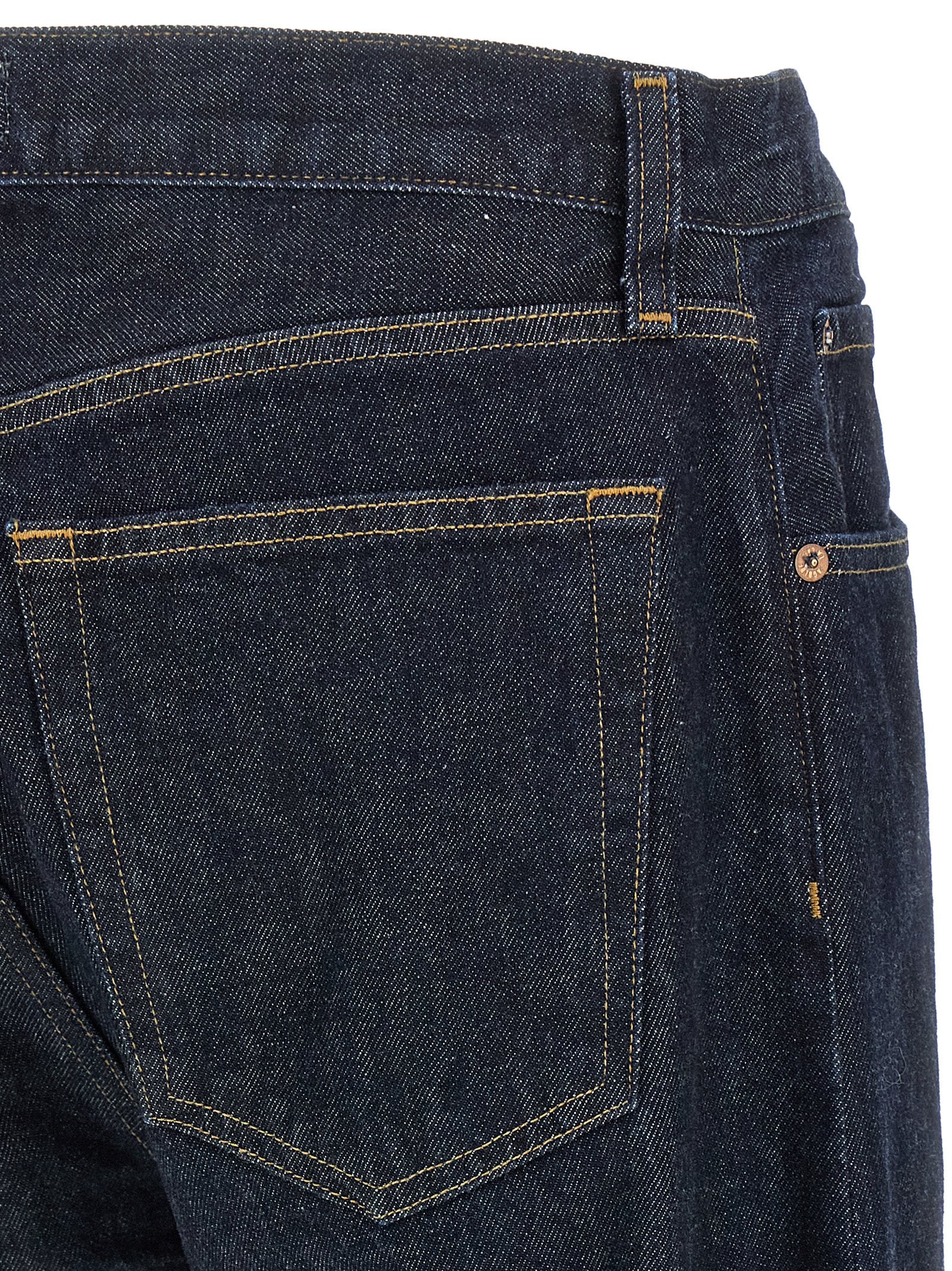 Agolde Blue Cotton Straight-Leg Men's Jeans
