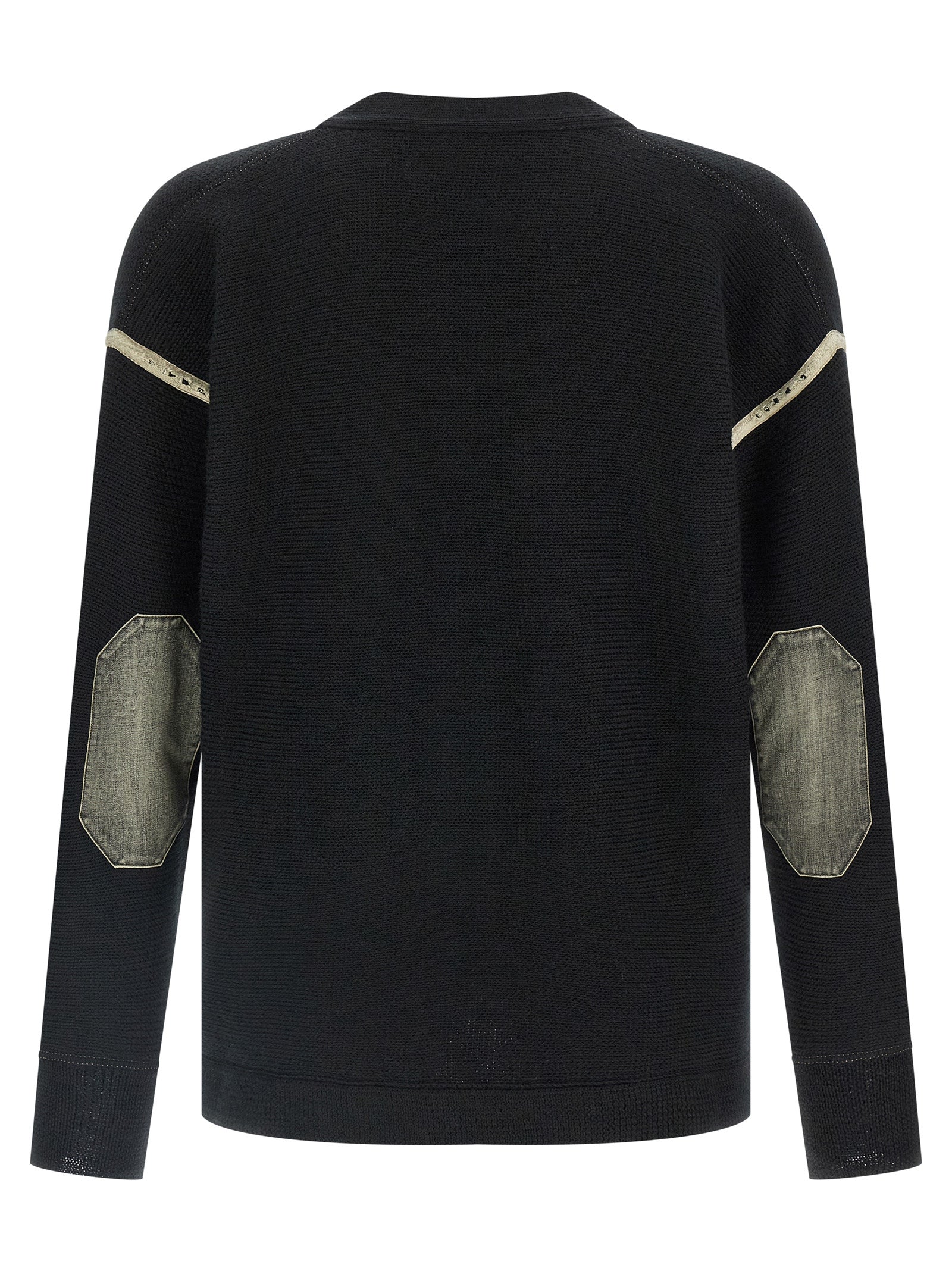 Maison Margiela Black Virgin Wool Men's Cardigan