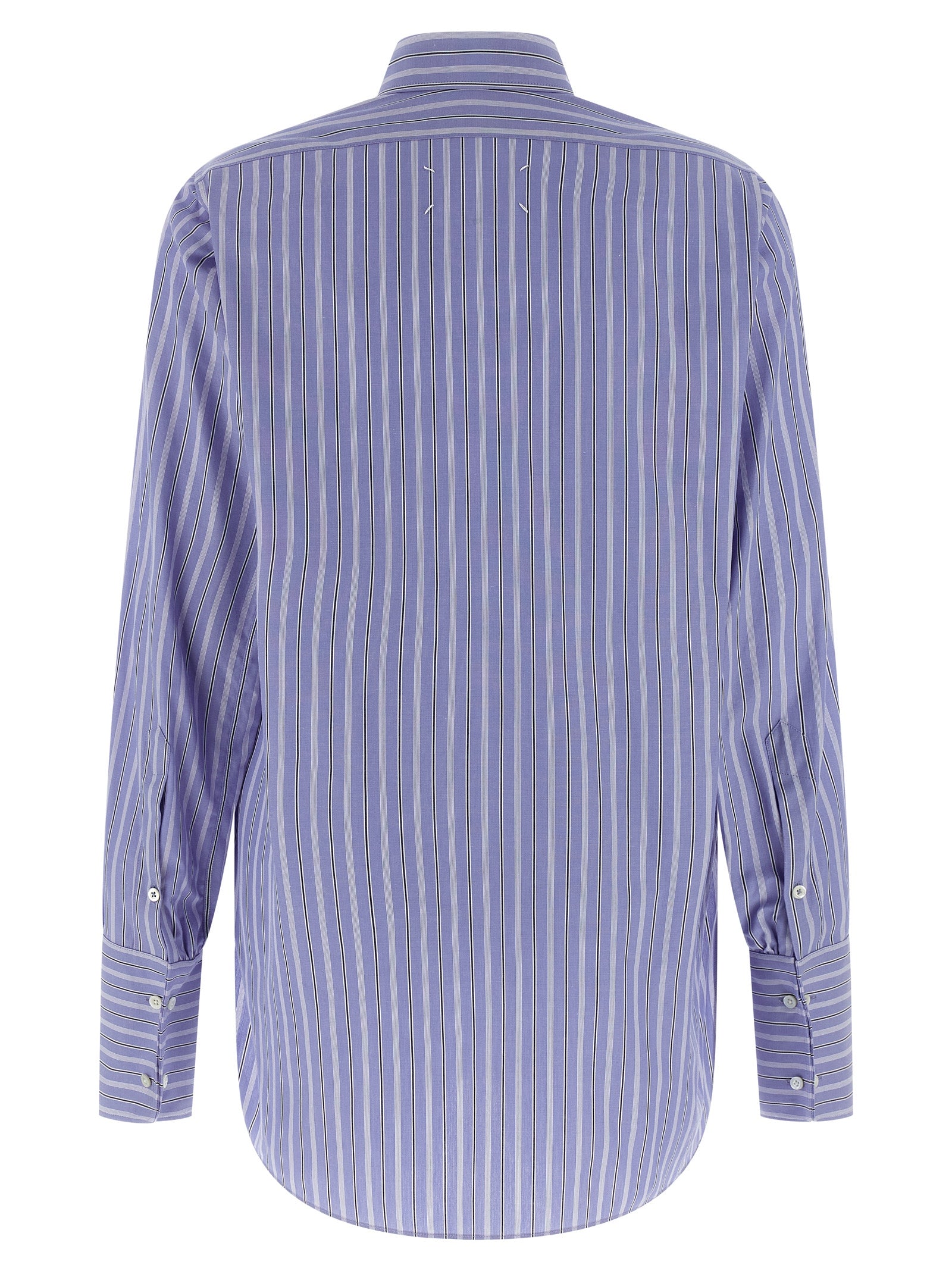 Maison Margiela Blue Cotton Women's Blouse